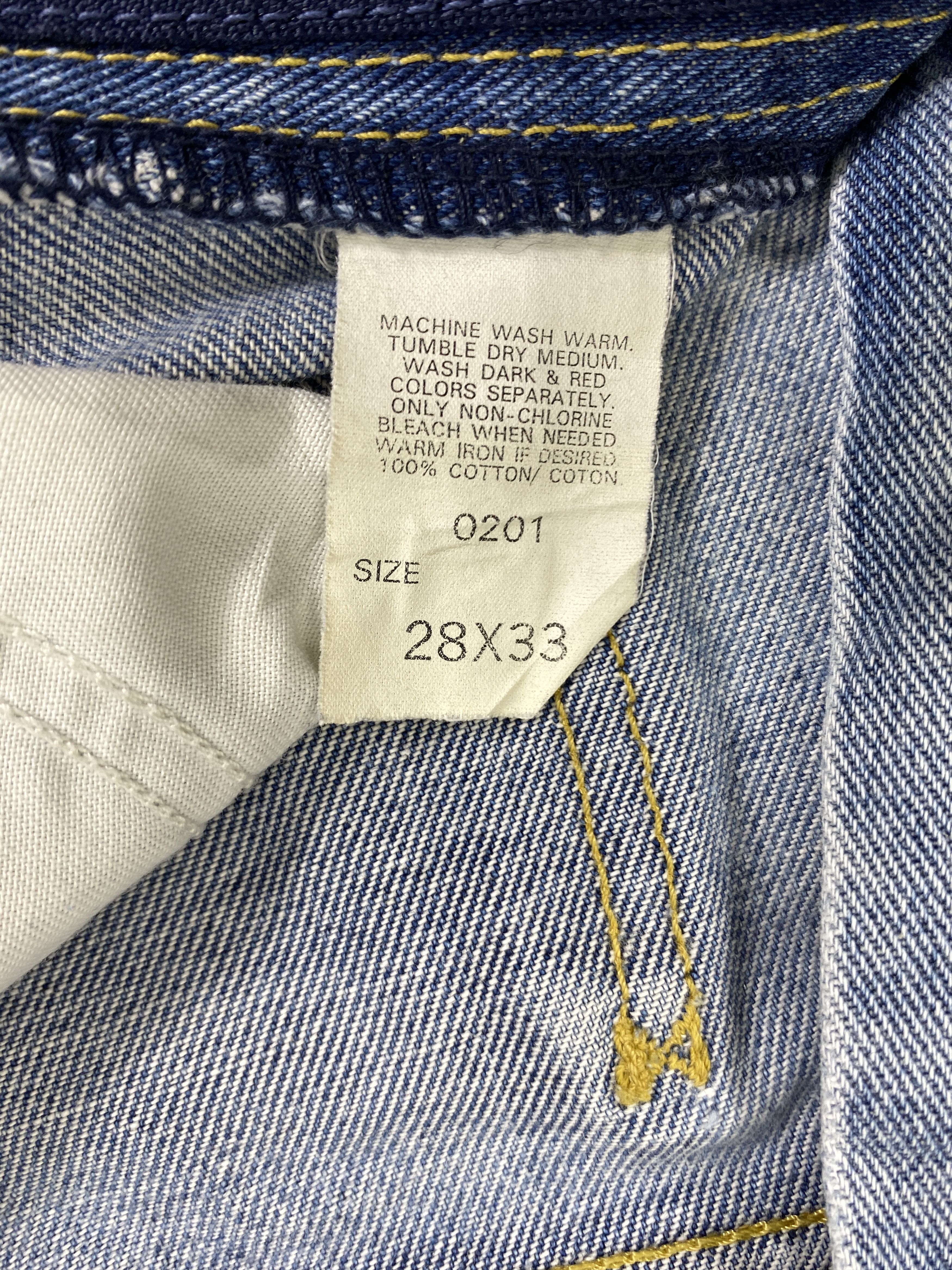 Japanese Brand Light Blue Wash Vintage Lee Jeans 27x31.5 - JN3339 Size US 27 - 11 Thumbnail