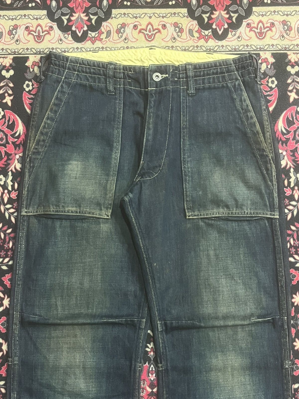Japanese Brand Vintage Japanese Brand Raw-Tex Fatigue Jeans Pants Size US 30 / EU 46 - 4 Thumbnail