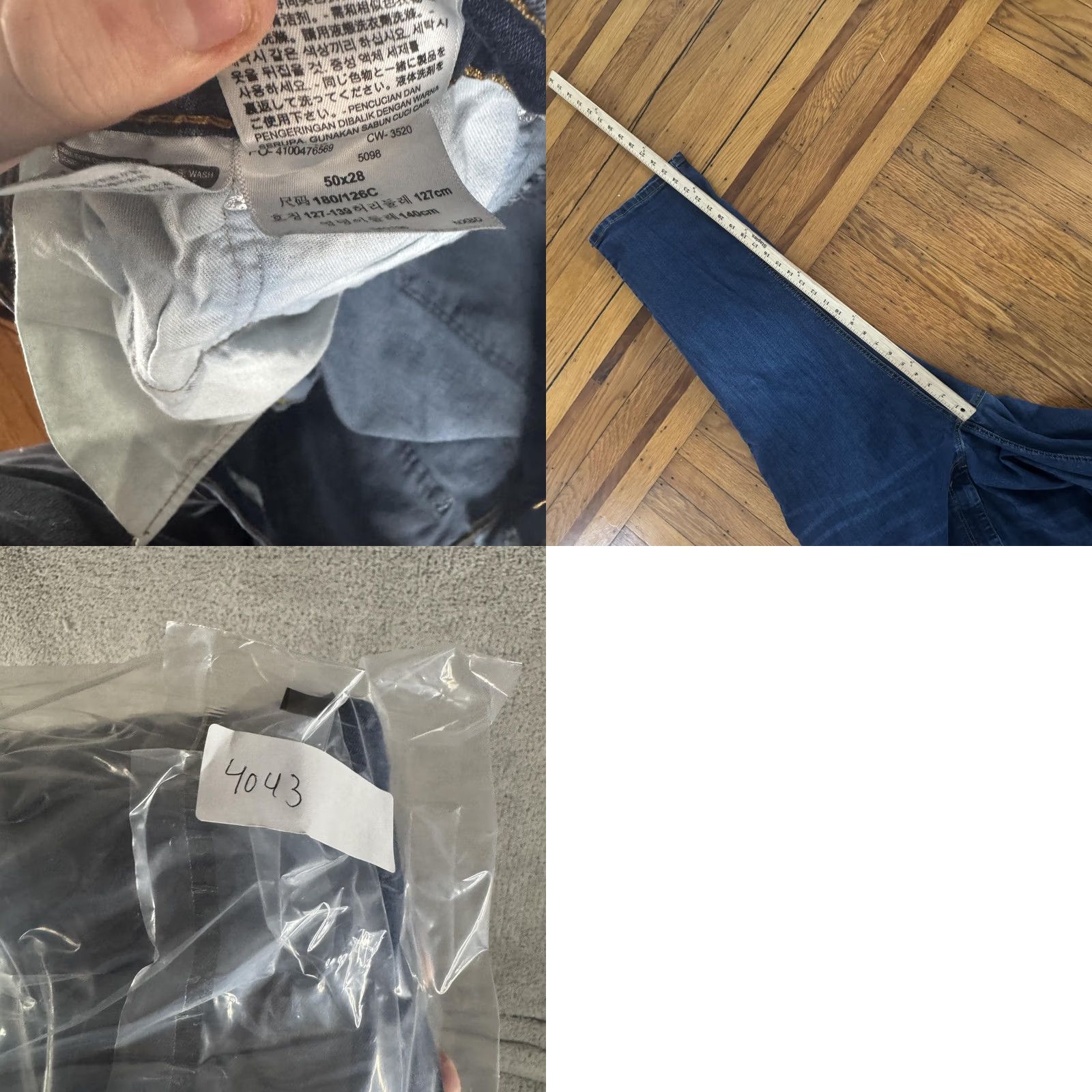 Levi's Levi's 541 Jeans Mens 50x28 Blue Athletic Tapered Denim Dark Wash Big & Tall Jeans Men Blue 541 Athletic Tapered Dark Wash Mens 50x28 Size US 34 / EU 50 - 9 Thumbnail
