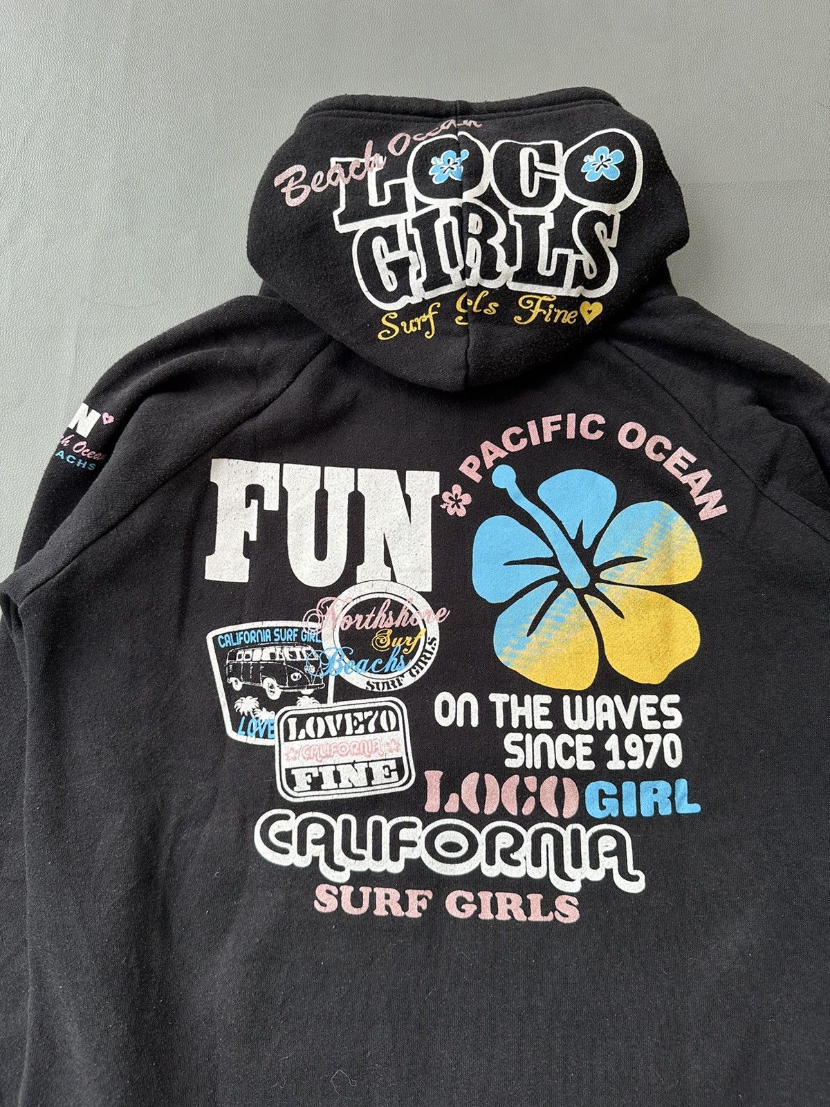 Japanese Brand LOCO GIRLS SURF POEM HOODIE GOTHIC LGB STYLE Size M / US 6-8 / IT 42-44 - 4 Thumbnail