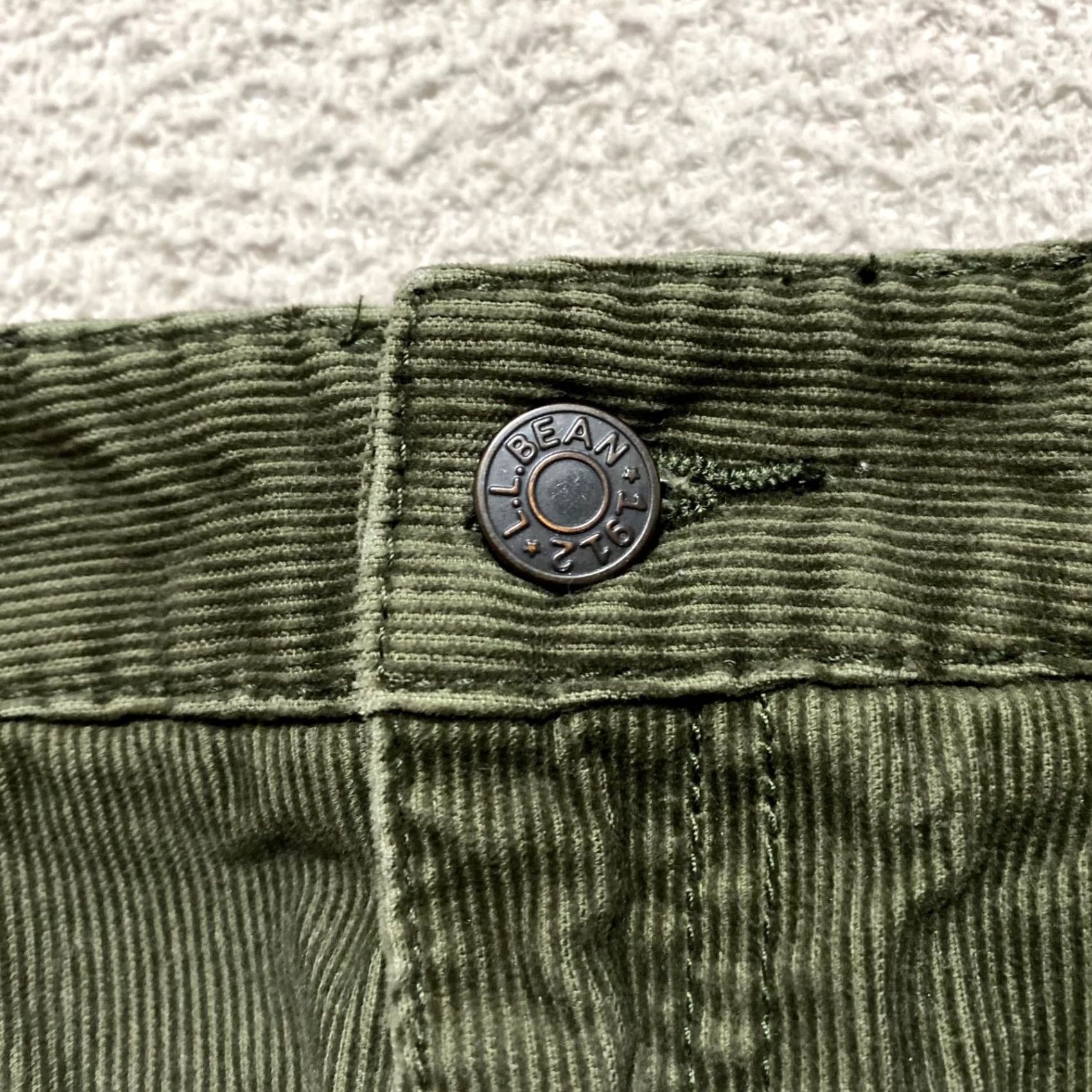 Vintage VINTAGE L.L. Bean Womens 4P Skirt Green Corduroy Straight Pencil Pockets Petites Size 27" / US 4 / IT 40 - 7 Thumbnail