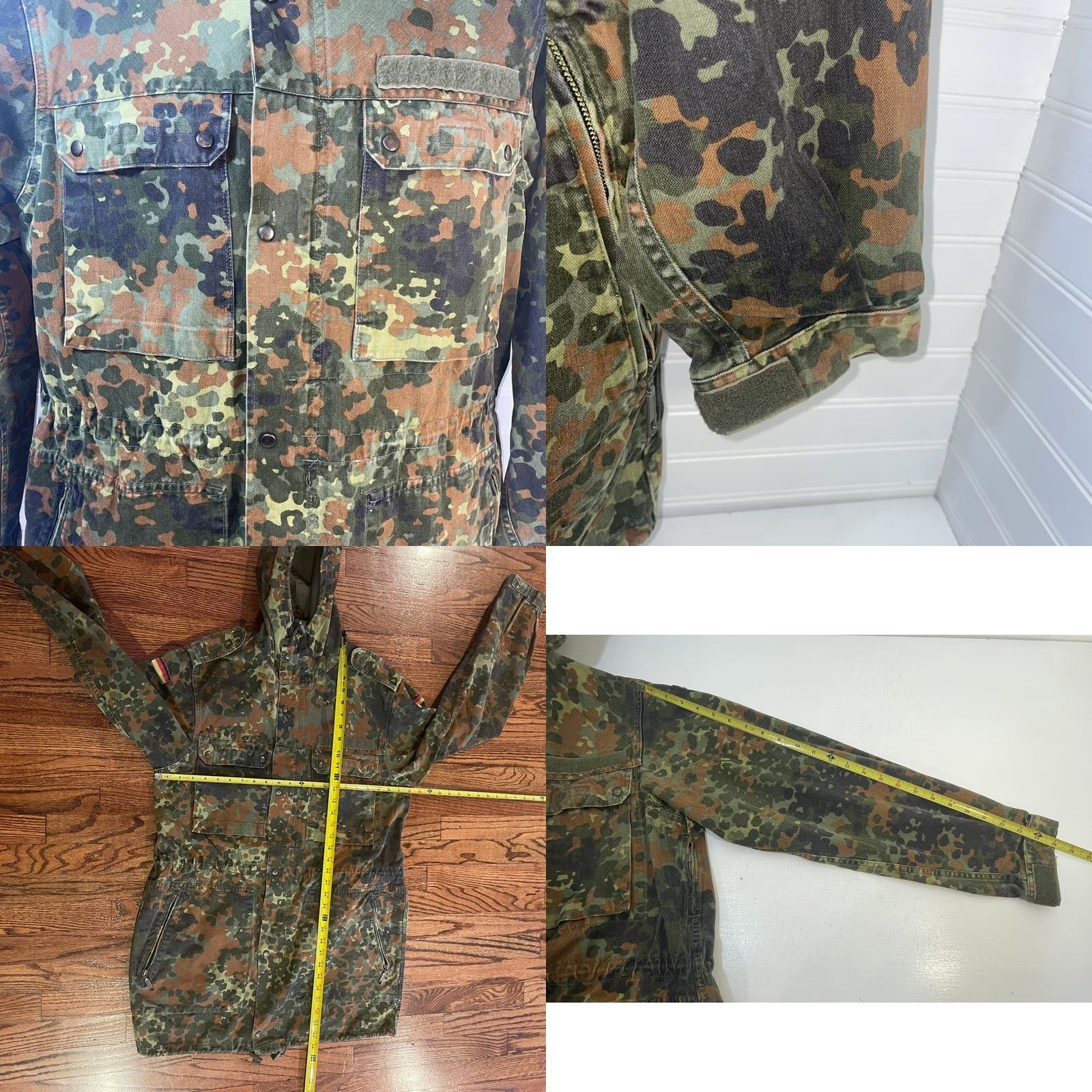 GmbH VINTAGE Kohler GMBH German Army Jacket Men Large Flecktarn Camo Military Combat Jacket Size US L / EU 52-54 / 3 - 10 Thumbnail