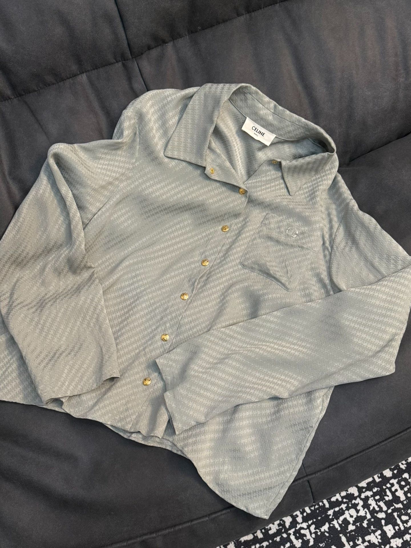 Celine CELINE Silk Shirt Size M / US 6-8 / IT 42-44 - 1 Thumbnail