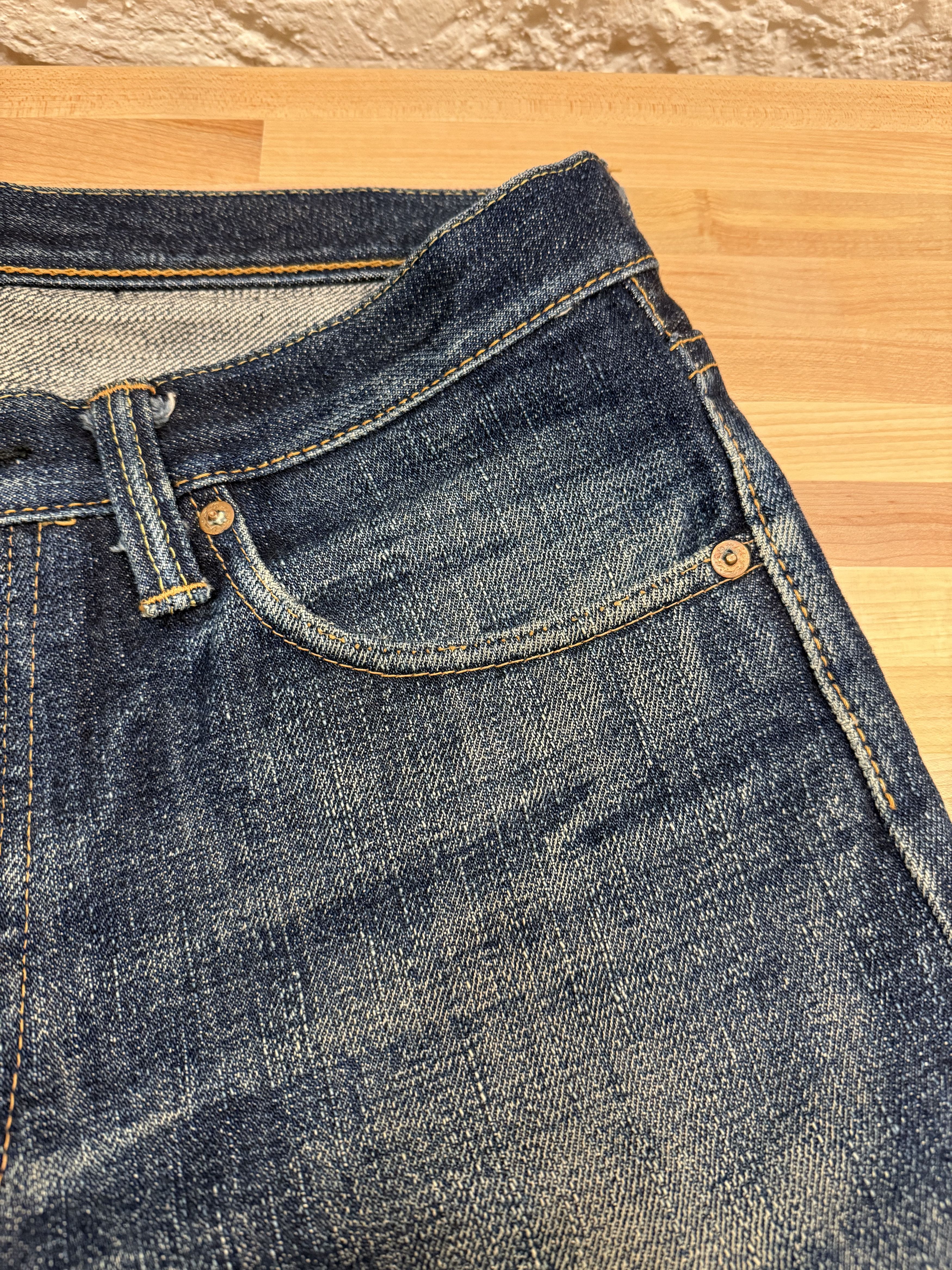 Samurai Jeans SAMURAI S511XX19OZII KIWAMI 19OZ INDIGO DENIM Size US 32 / EU 48 - 5 Thumbnail