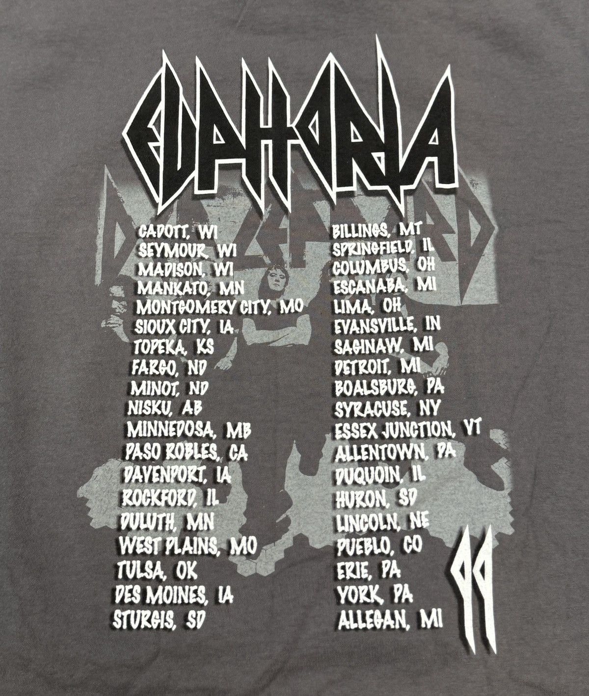 Band Tees Vintage 1999 Def Lepard Euphoria Would Tour Concert Shirt Size US L / EU 52-54 / 3 - 5 Thumbnail