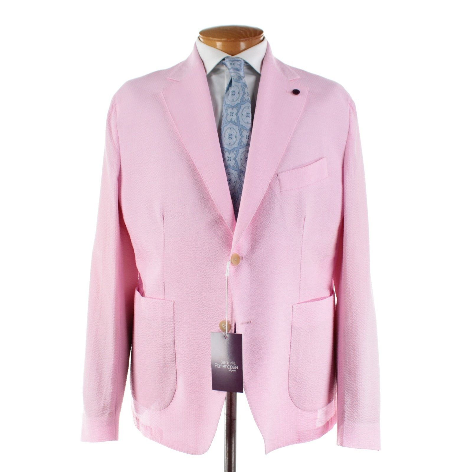 Sartoria Partenopea Sartoria Partenopea Sport Coat Size 48 Regular US in Pink Size 48R - 1 Thumbnail