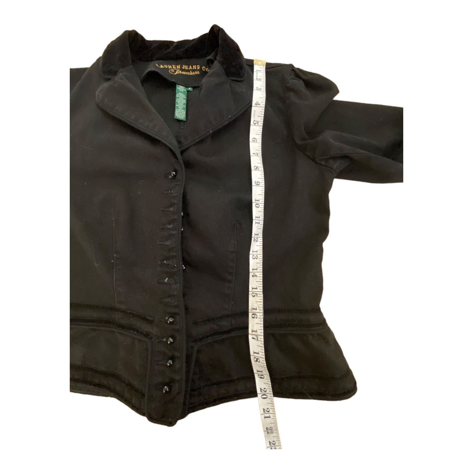 Other Lauren Jeans Fitted Denim Blazer M Ralph Lauren Black Victor Size M / US 6-8 / IT 42-44 - 13 Thumbnail