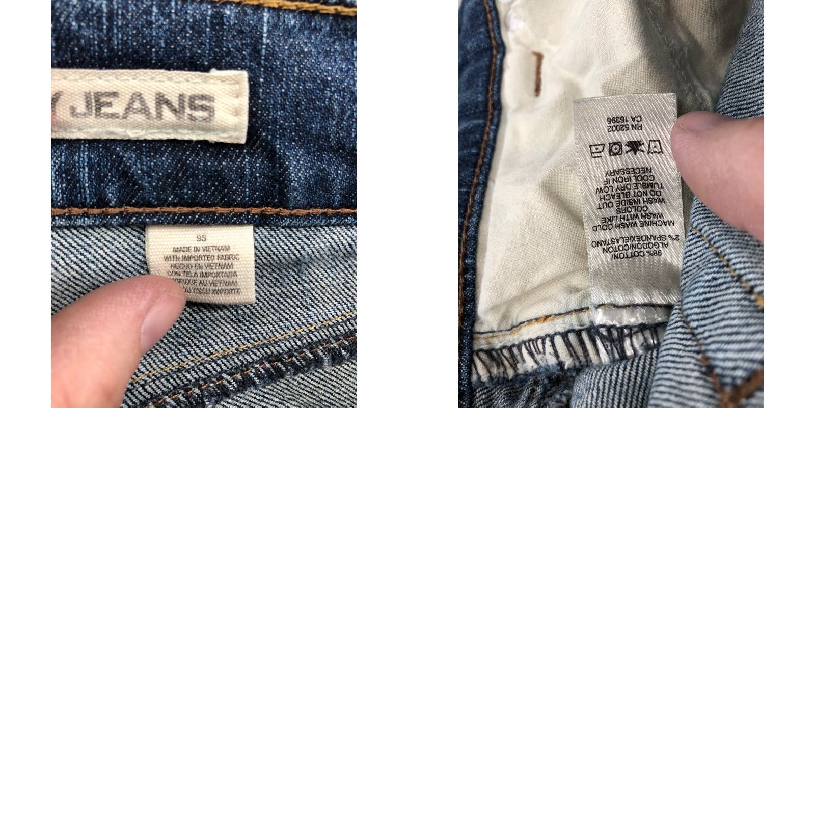 DKNY DKNY Jeans Womens Size 9S Mid Rise Dark Wash Blue Denim Bootcut Size 30" / US 8 / IT 44 - 9 Thumbnail