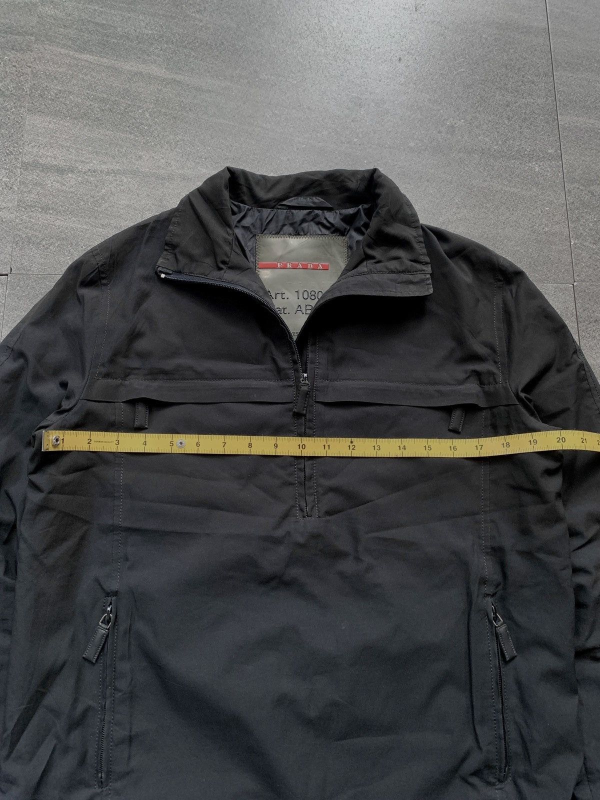 Prada FREE TAX! 2000s Red Tab Halfzip Polyester Jacket Size US S / EU 44-46 / 1 - 14 Thumbnail