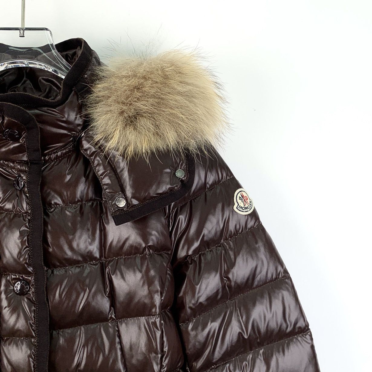 Moncler Moncler Armoise Collection Brown Hooded Hair Down Coat Size XS / US 0-2 / IT 36-38 - 3 Thumbnail