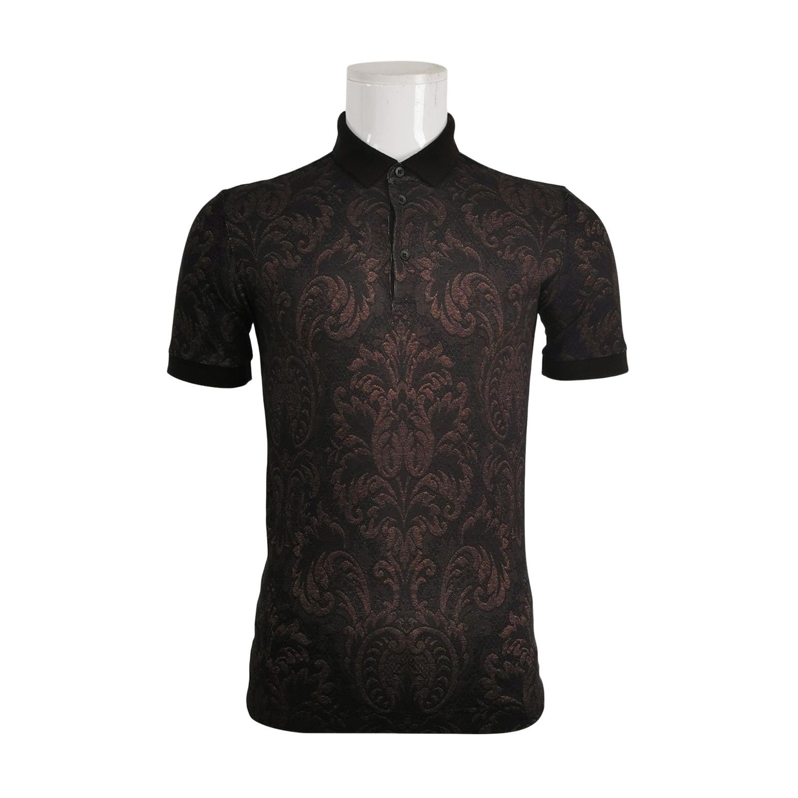 Dolce & Gabbana Dolce & Gabbana Damask Pattern Polo Shirt Size 44 Size US S / EU 44-46 / 1 - 1 Thumbnail