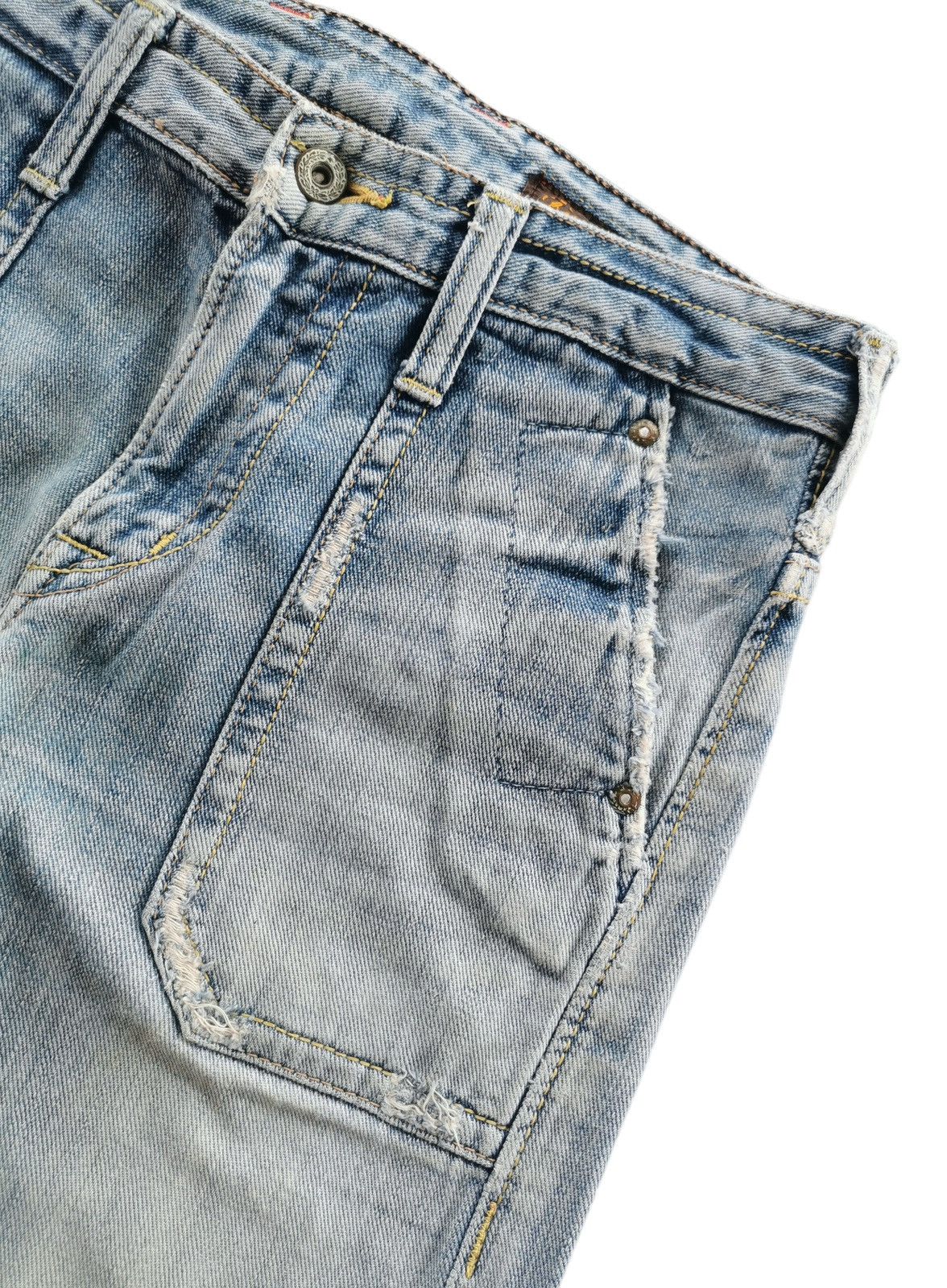 Vintage Brappers Japan Flare Bootcut Denim Jeans Y2K Distressed Size 30" / US 8 / IT 44 - 11 Thumbnail