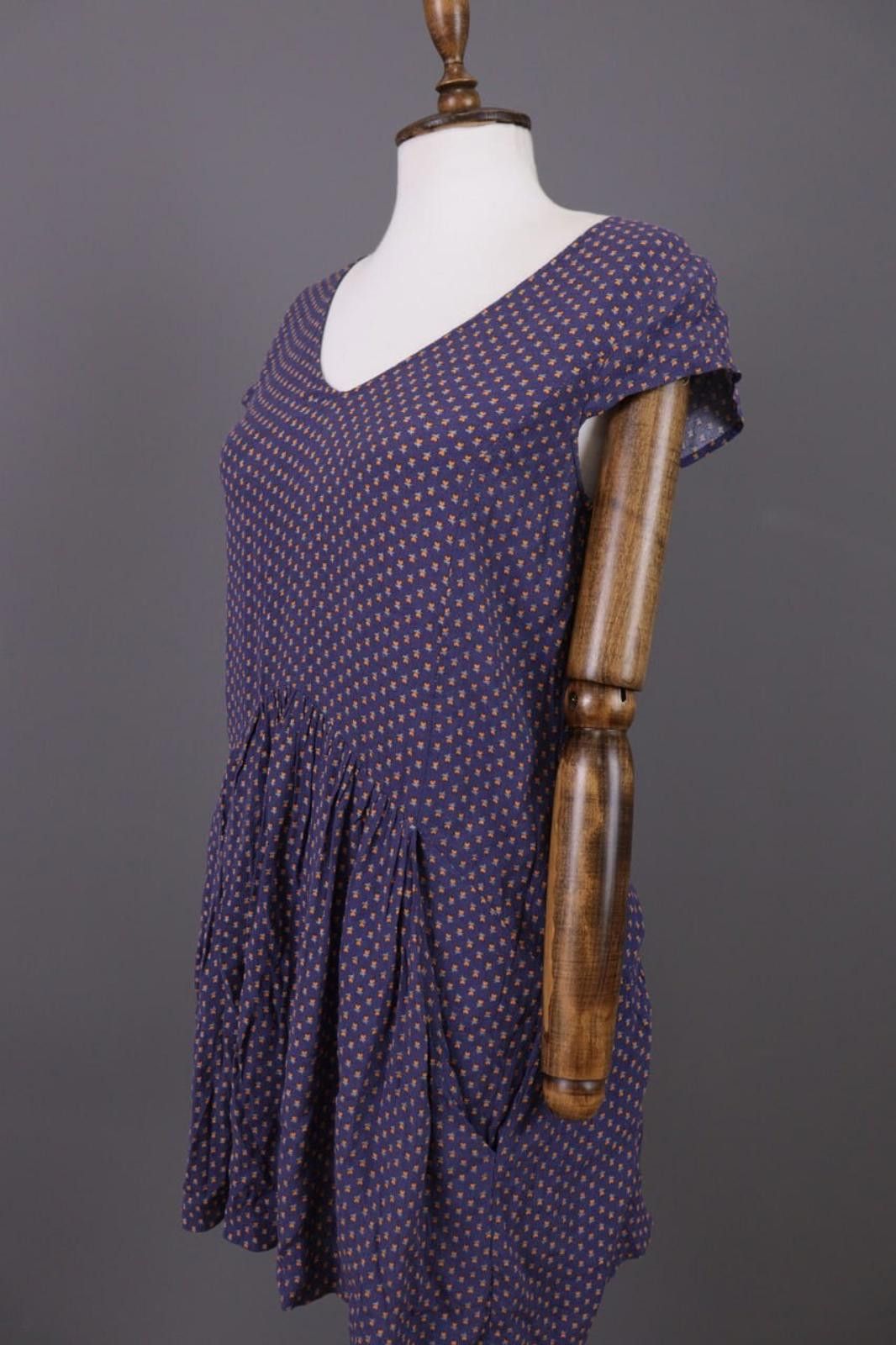 Wilkes Bashford Ladies BA&SH Purple Floral Lagenlook Mini Dress Sz 0 Size XS / US 0-2 / IT 36-38 - 5 Thumbnail