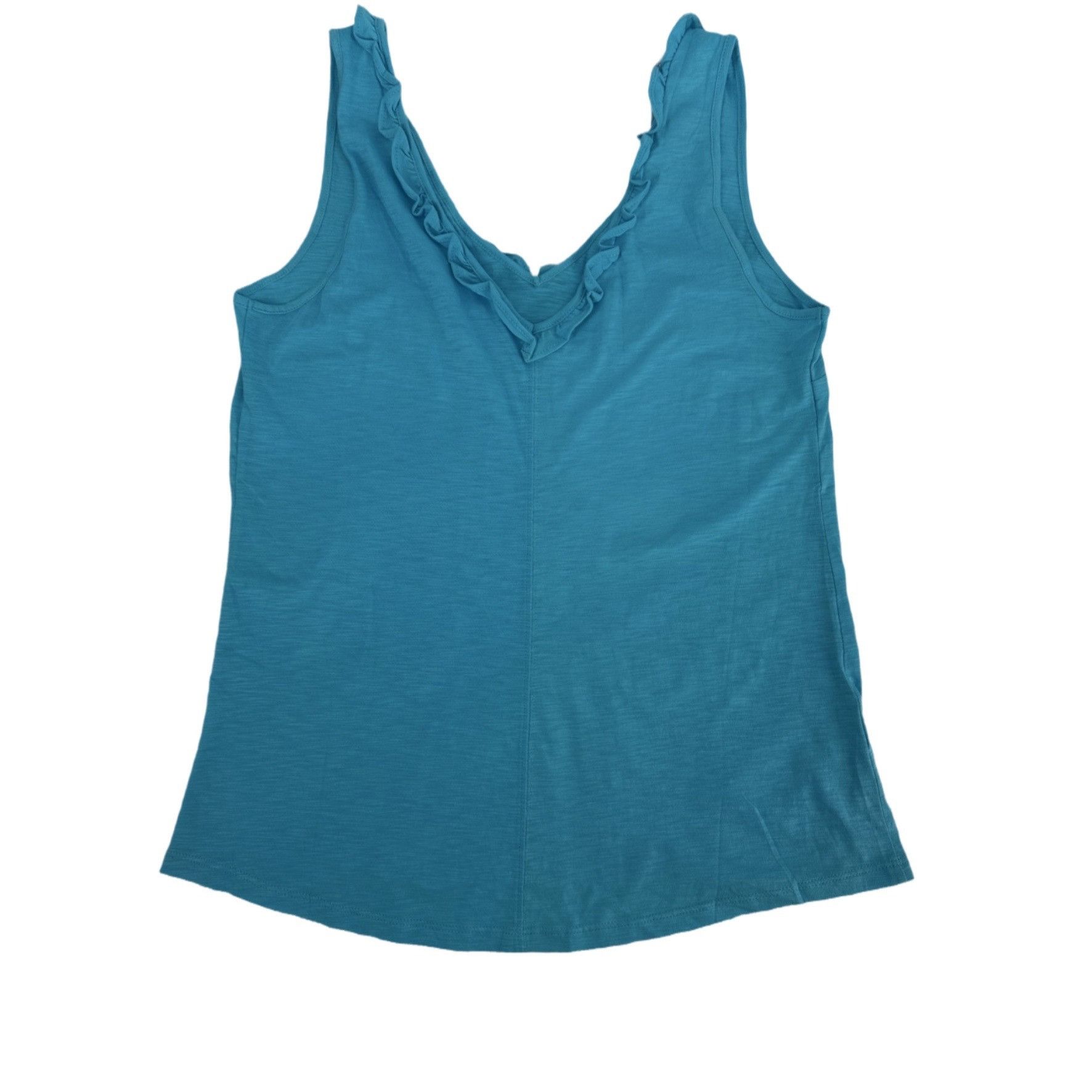 Lilly Pulitzer NWOT Lilly Pulitzer Gigi Ruffle Tank Top Lunar Blue Size Sma Size S / US 4 / IT 40 - 6 Thumbnail