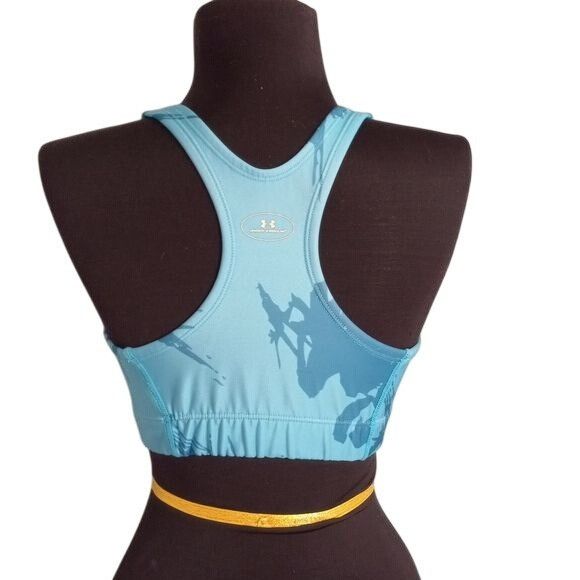 Under Armour Under Armour Size M 34 36 Womens Sports Bra Blue Camo Print Size ONE SIZE - 6 Thumbnail