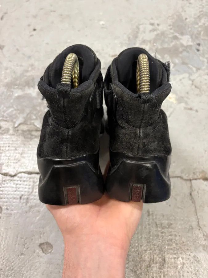 Prada FW1999 Prada Black Hybrid High Leather Strap Shoes Size US 5 / IT 35 - 6 Thumbnail