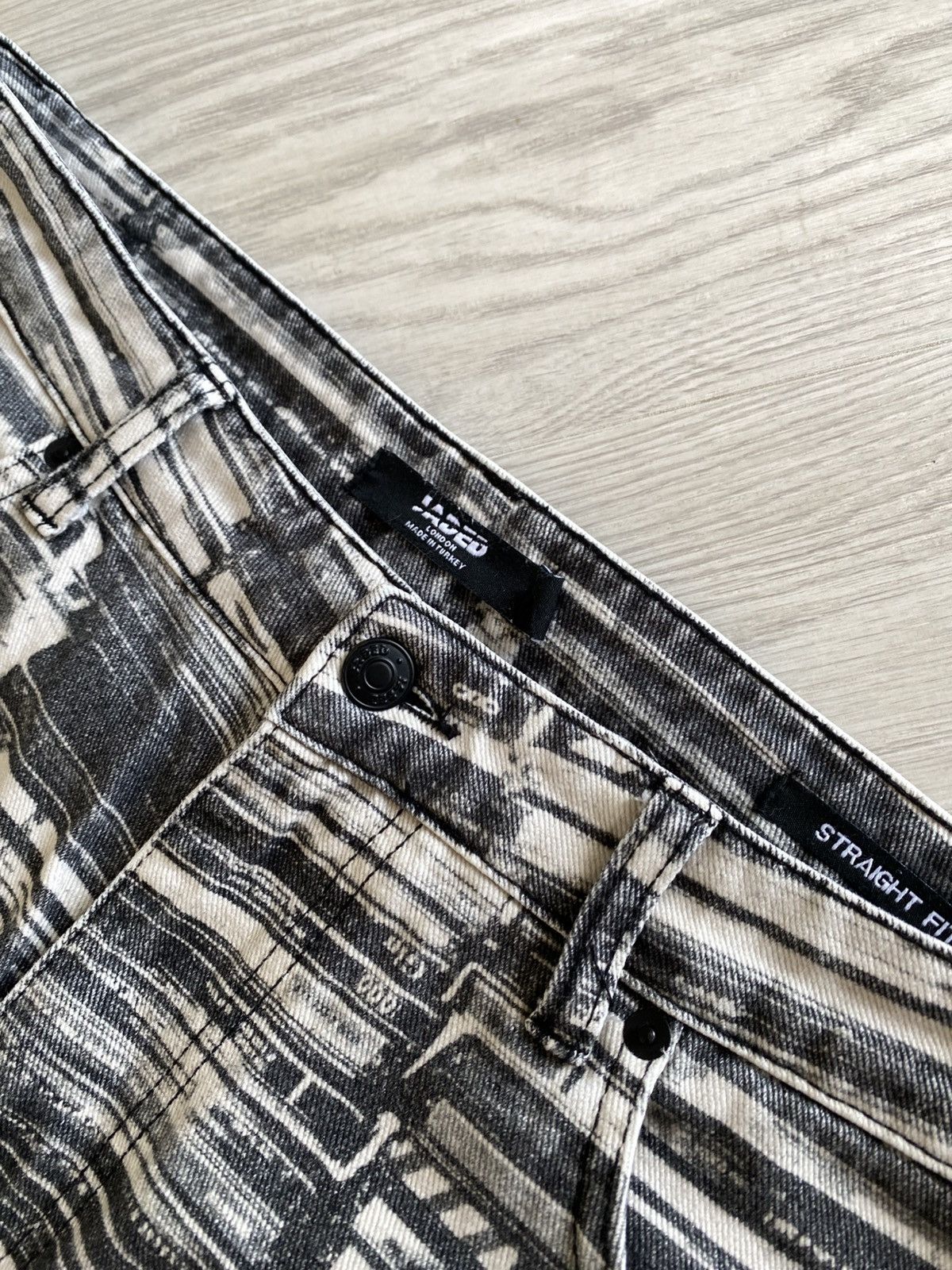 Designer × Jaded London × Vintage Jaded London Graphic Skater Designer Denim Jeans Size US 34 / EU 50 - 6 Thumbnail