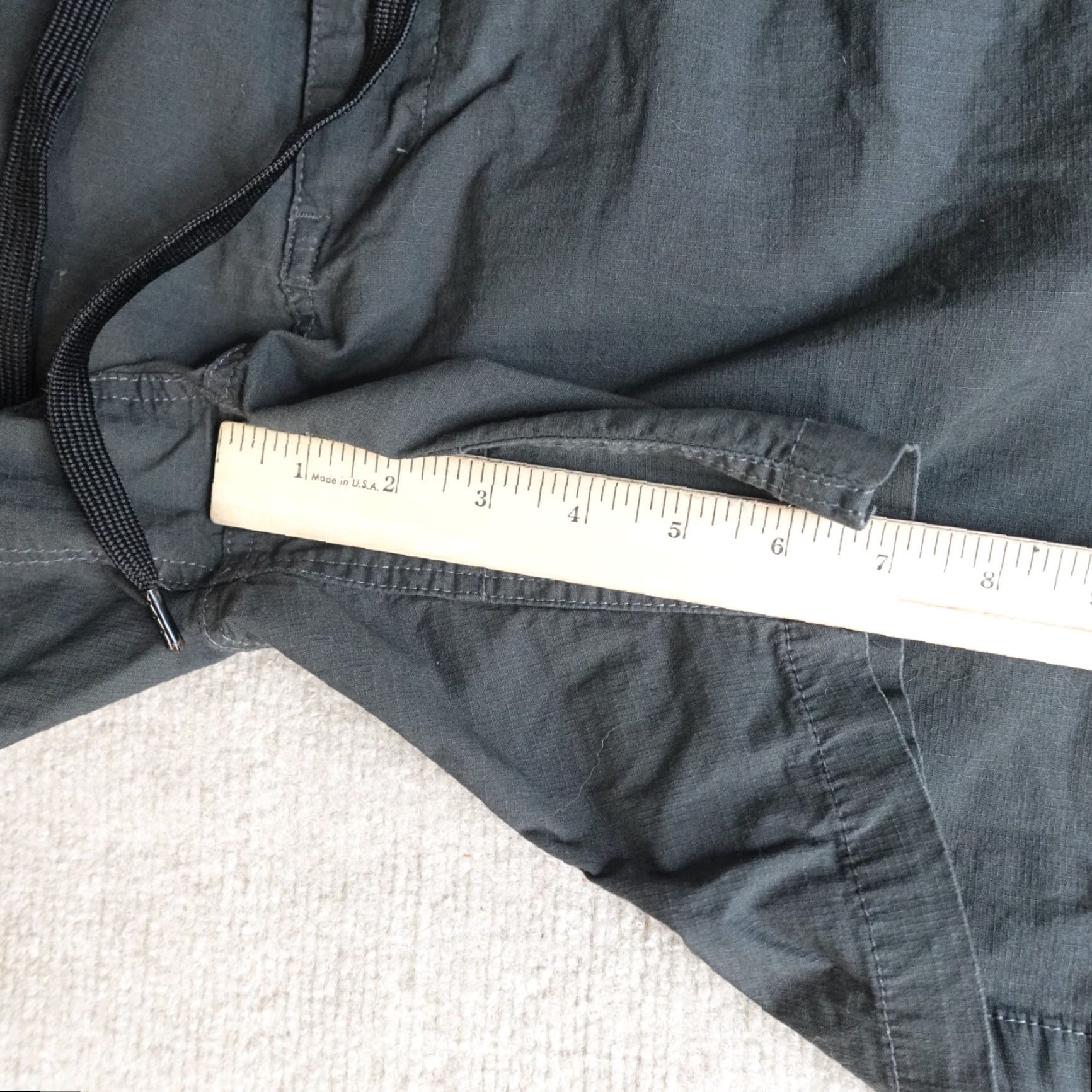 Vintage Bylt Shorts 2XL Gray Cargo Ripstop Drawstring 6.5" Inseam Cotton Blend Pocket Athletic Mens Size US 39 - 4 Thumbnail