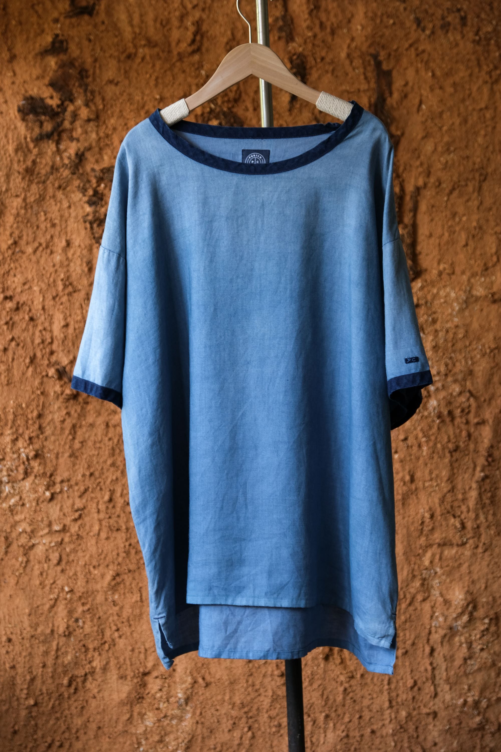 Porter Classic Porter Classic - LINEN BASQUE SHIRT - L.BLUE Size US XL / EU 56 / 4 - 4 Thumbnail