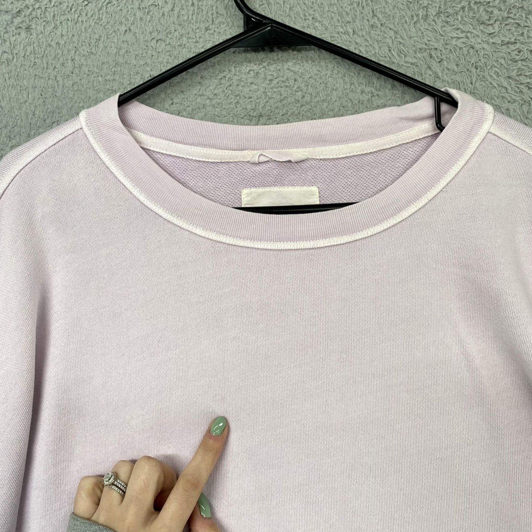 Vintage Aerie Sweatshirt Womens XL Purple Terry Pullover Oversized Balloon Sleeve Size XL / US 12-14 / IT 48-50 - 4 Thumbnail