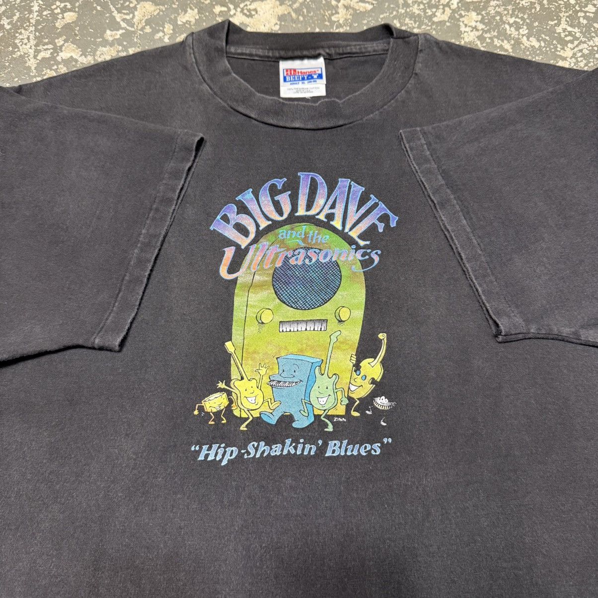 Other Vintage Big Dave And The Ultrasonics Hip Shaking Blues Tshir Size US XL / EU 56 / 4 - 3 Thumbnail
