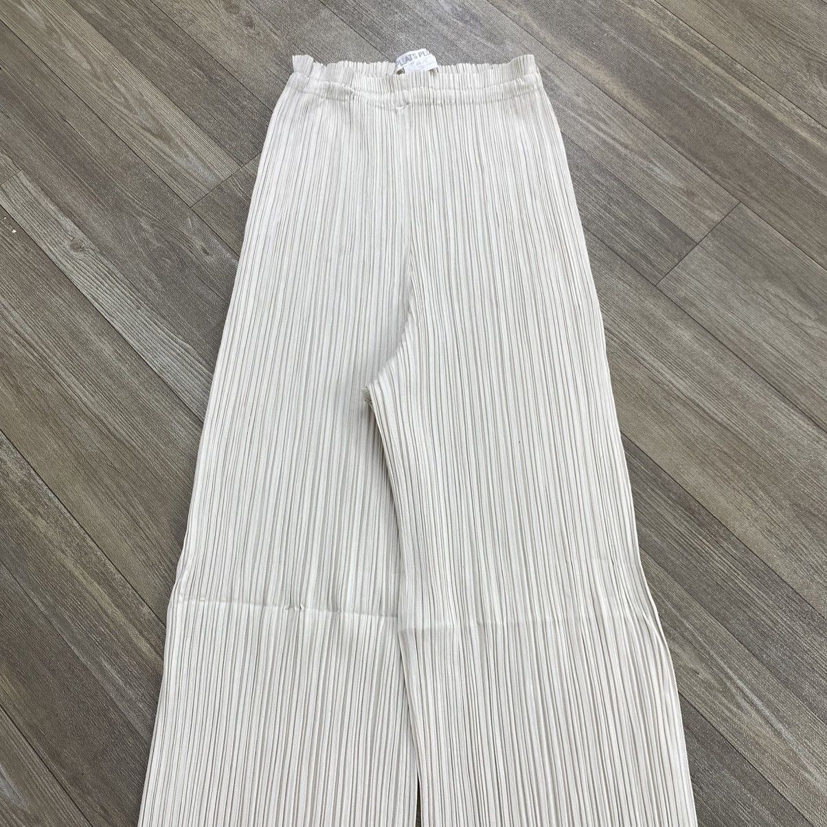 Homme Plisse Issey Miyake 2000s Pleast Please Issey Miyake Biege Pants Size US 27 - 3 Thumbnail