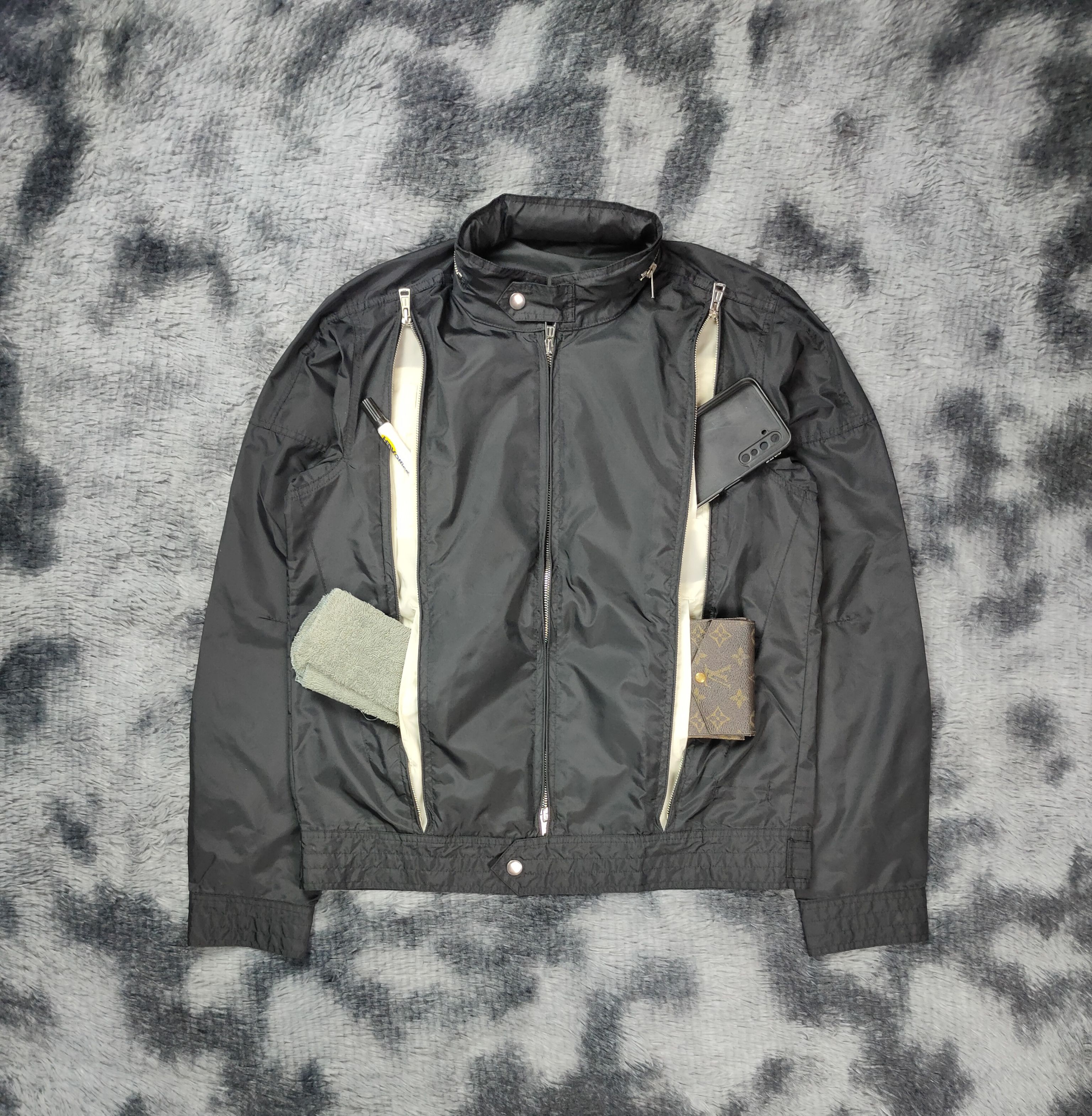image of Number N Ine Number Nine Takahiro Miyashita Nylon Rider Blouson Jacket in Black, Men's (Size Small)