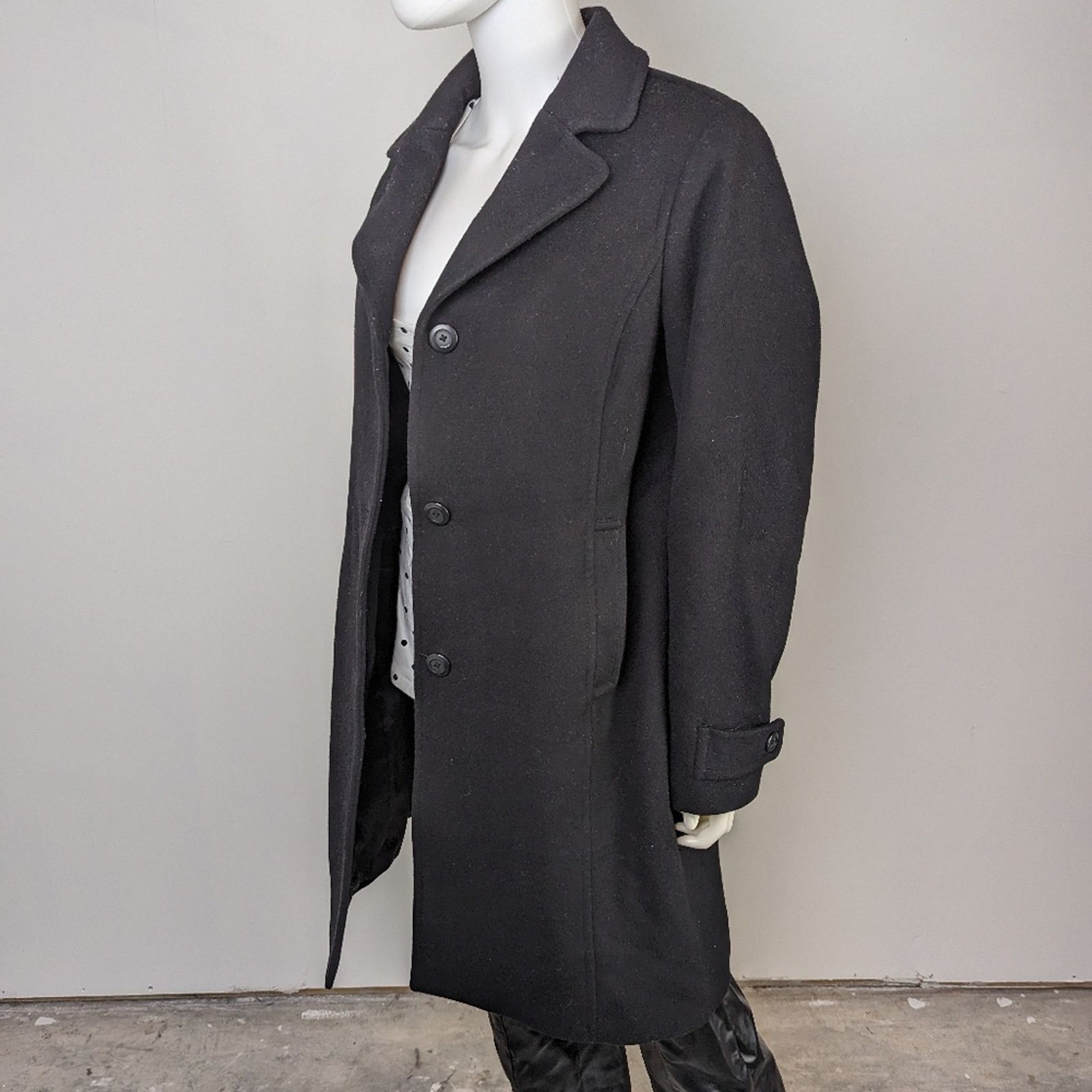 L.L. Bean L.L. Bean Women's Classic Lambswool Polo Coat 14R Size XL / US 12-14 / IT 48-50 - 2 Thumbnail