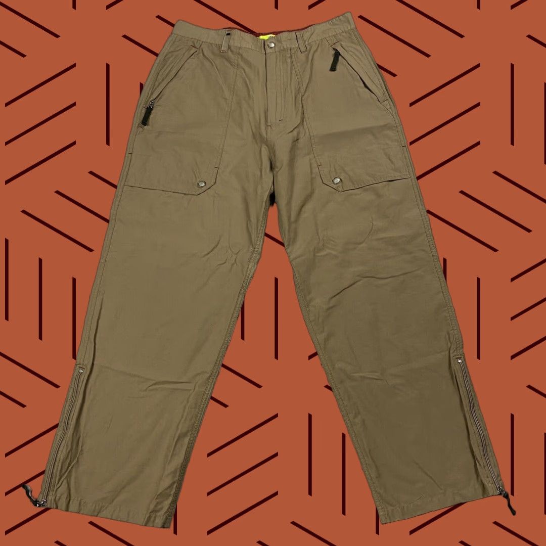 Vintage VINTAGE Mountain Dew Baggy Wide Leg Grunge Pants 33 Beige Skate Rave 90s Mens Size US 33 - 1 Thumbnail
