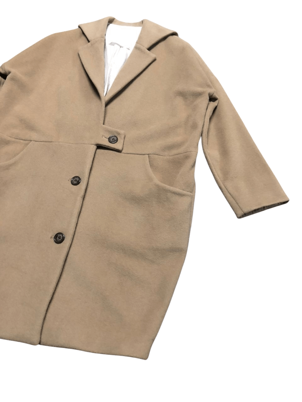 Japanese Brand Inconnue Wool Over Coat Nice Design Size M / US 6-8 / IT 42-44 - 4 Thumbnail