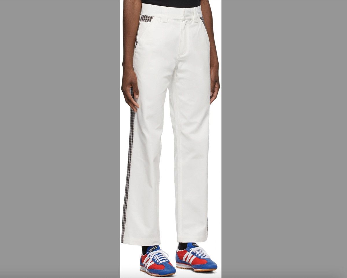 PACCBET PACCBET cotton twill trouser with plaid paneling Size US 28 / EU 44 - 1 Thumbnail