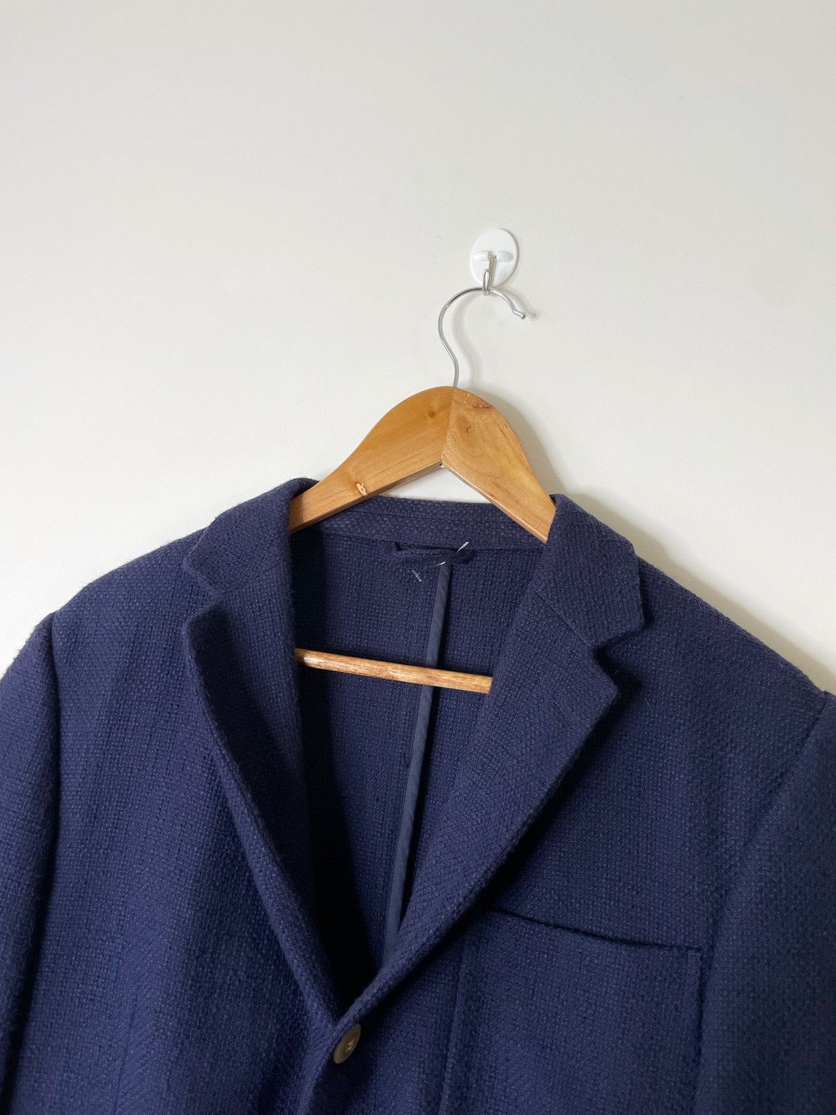 Our Legacy Our Legacy Cotton Linen Navy Blue 3 buttons Blazer Jacket Size 50L - 4 Thumbnail