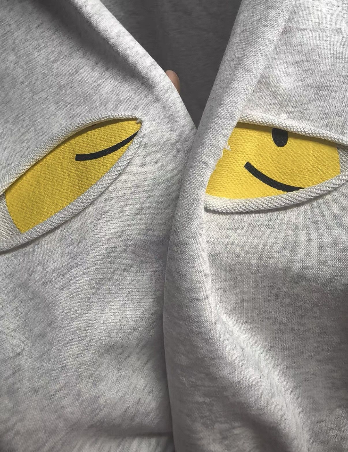 Kapital Kapital Japanese-Made Smiley Face Distressed Sleeve Hoodie Size US M / EU 48-50 / 2 - 2 Thumbnail