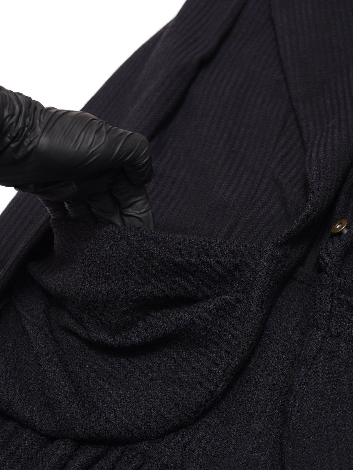 Other Robert Cary Williams Navy Wool Striped Long Blazer Jacket Size XS / US 0-2 / IT 36-38 - 10 Thumbnail