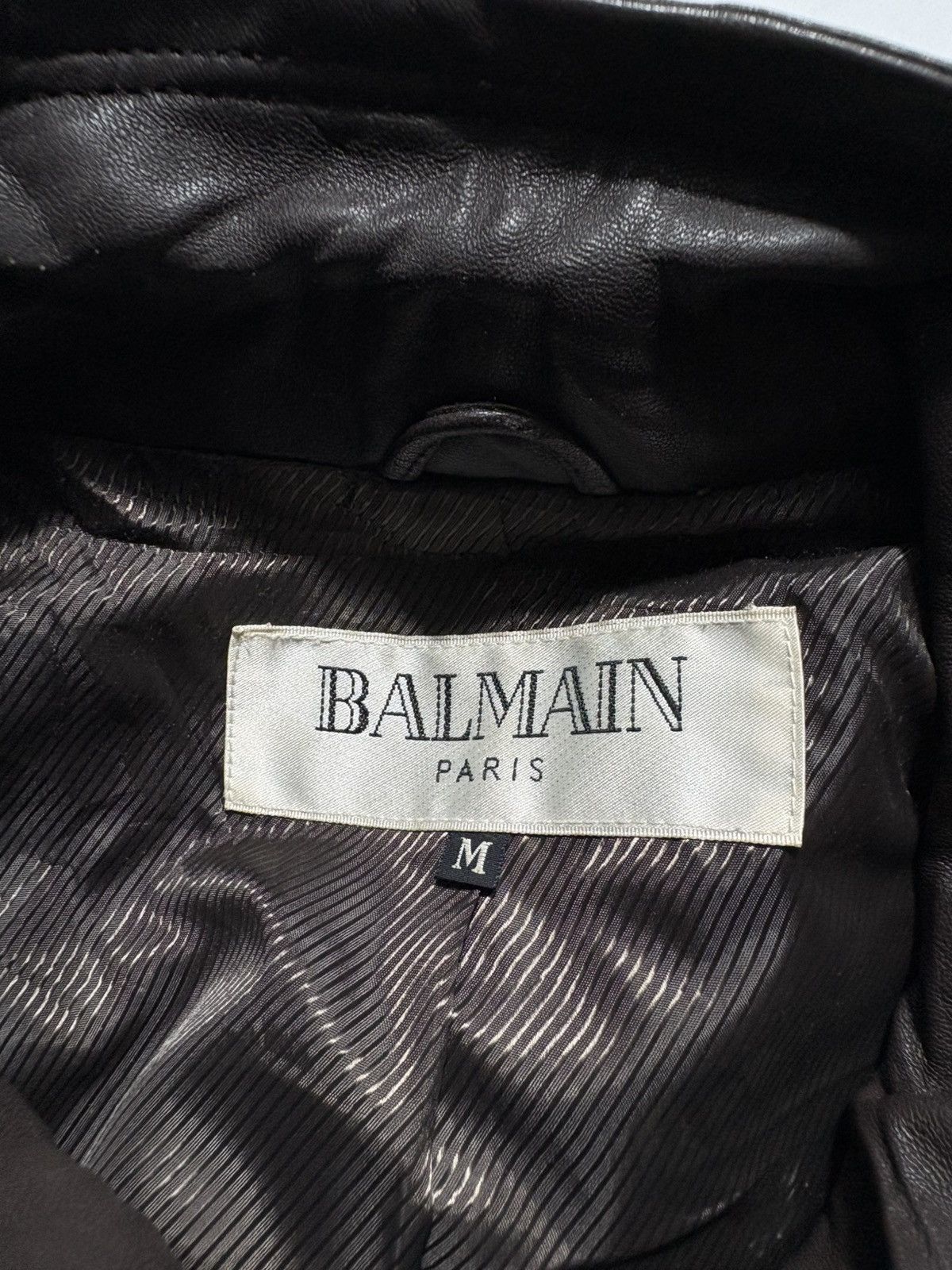 Balmain VINTAGE BALMAIN LEATHER JACKET Size US M / EU 48-50 / 2 - 8 Thumbnail
