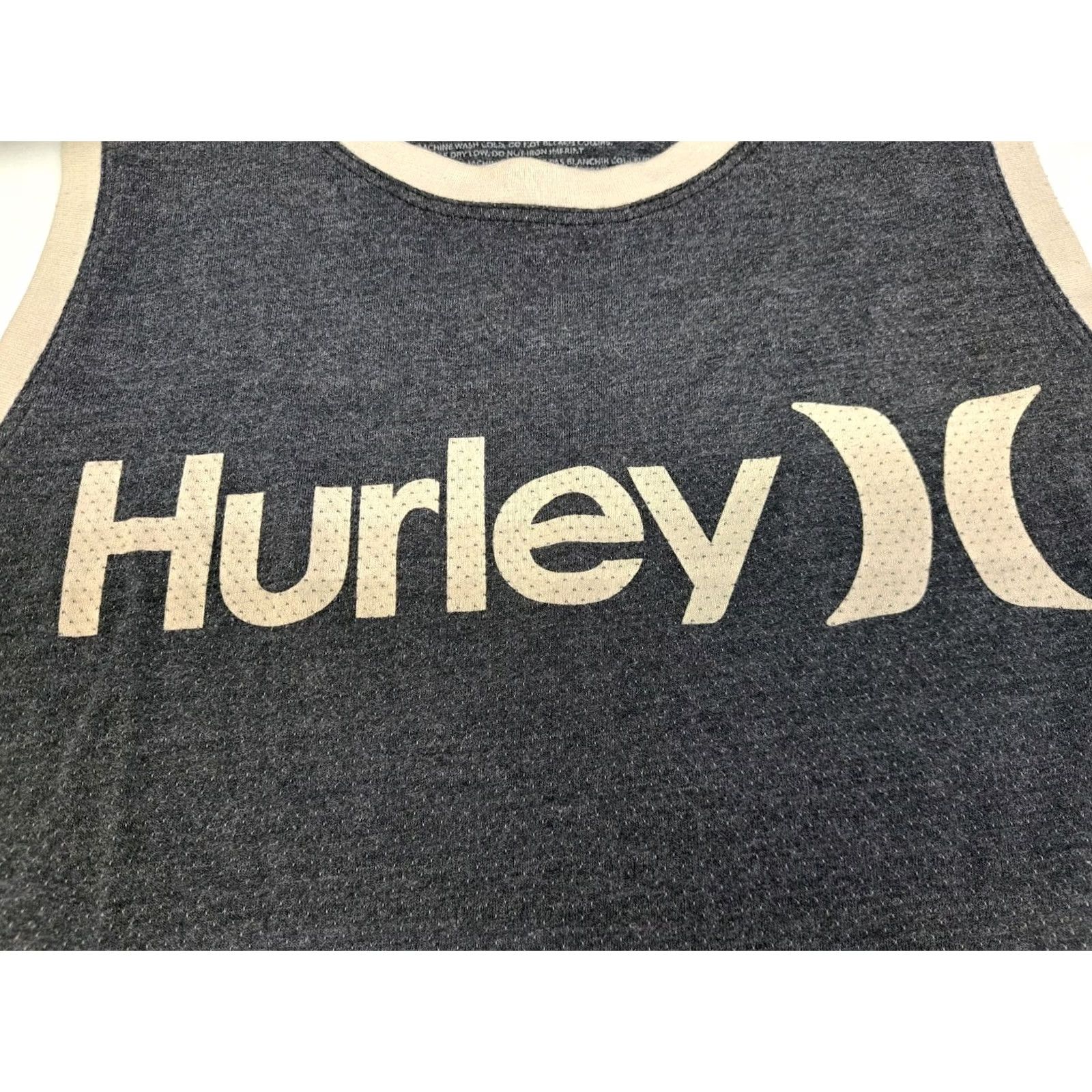 Hurley Hurley Men's Tank Top Heather Grey Small Cotton Blend Logo Breathable Quick Dry All Seasons Surfer Beach Streetwear T-Shirt Sleeveless Round Neck Mens Size US S / EU 44-46 / 1 - 4 Thumbnail