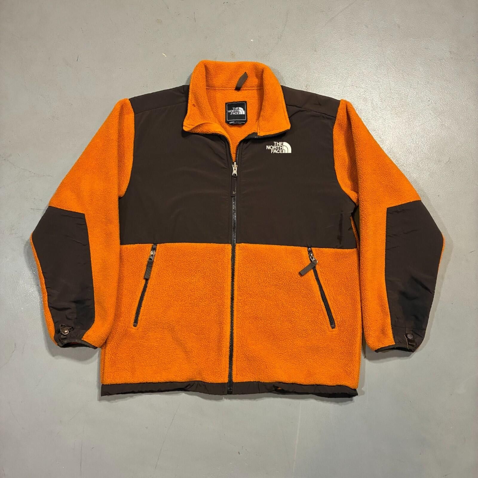 The North Face North Face Denali Boys XL Orange Brown Fleece Jacket 2000s Size US XL / EU 56 / 4 - 1 Thumbnail