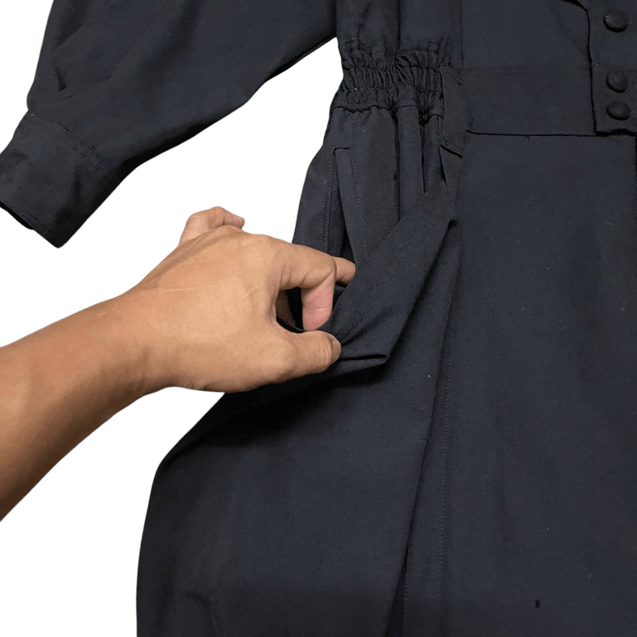 Issey Miyake Vintage Arrston Volaju Kohshin Satoh Laine Wool Coveralls Size US 34 / EU 50 - 5 Thumbnail