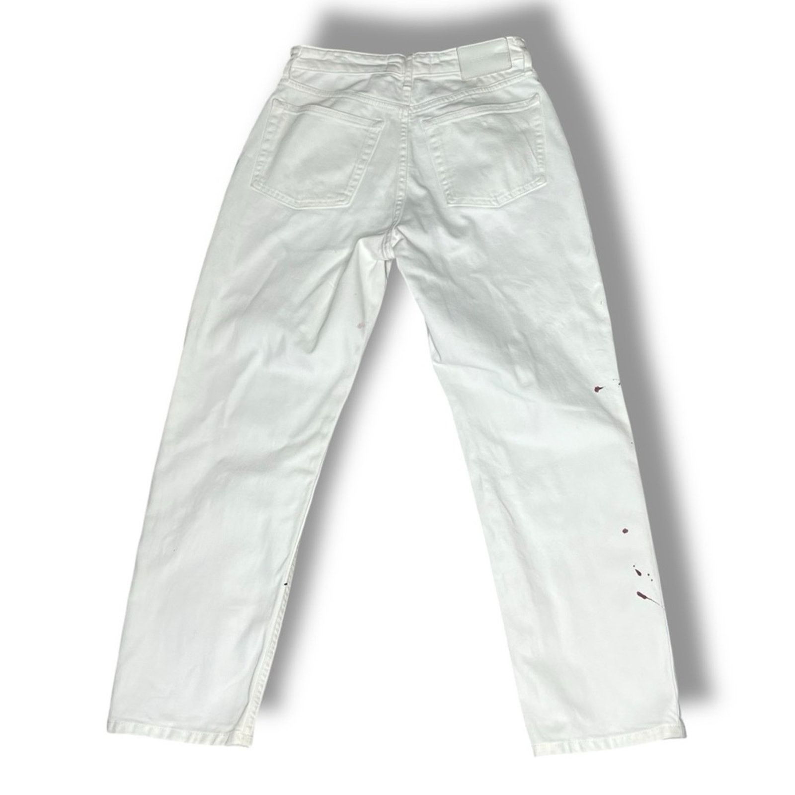Everlane Everlane The High Rise Straight ankle jean paint splatter Size 24" / US 00 / IT 34 - 5 Thumbnail