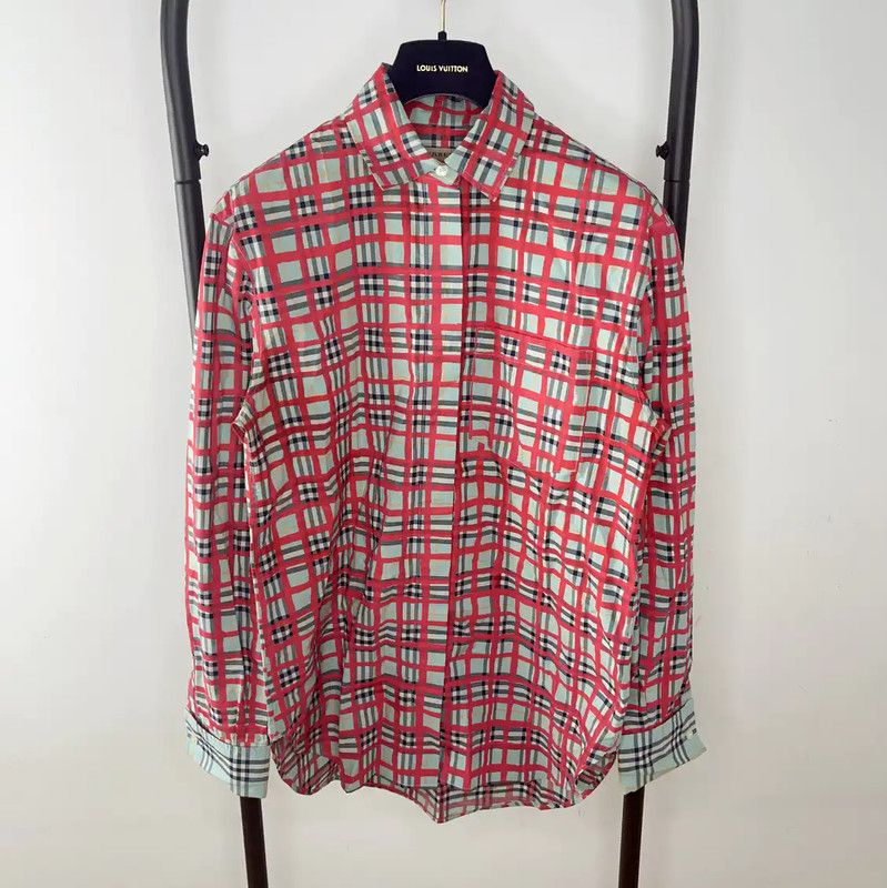 Burberry Burberry Multi-Color Cotton Men's Shirt Size US XL / EU 56 / 4 - 1 Thumbnail