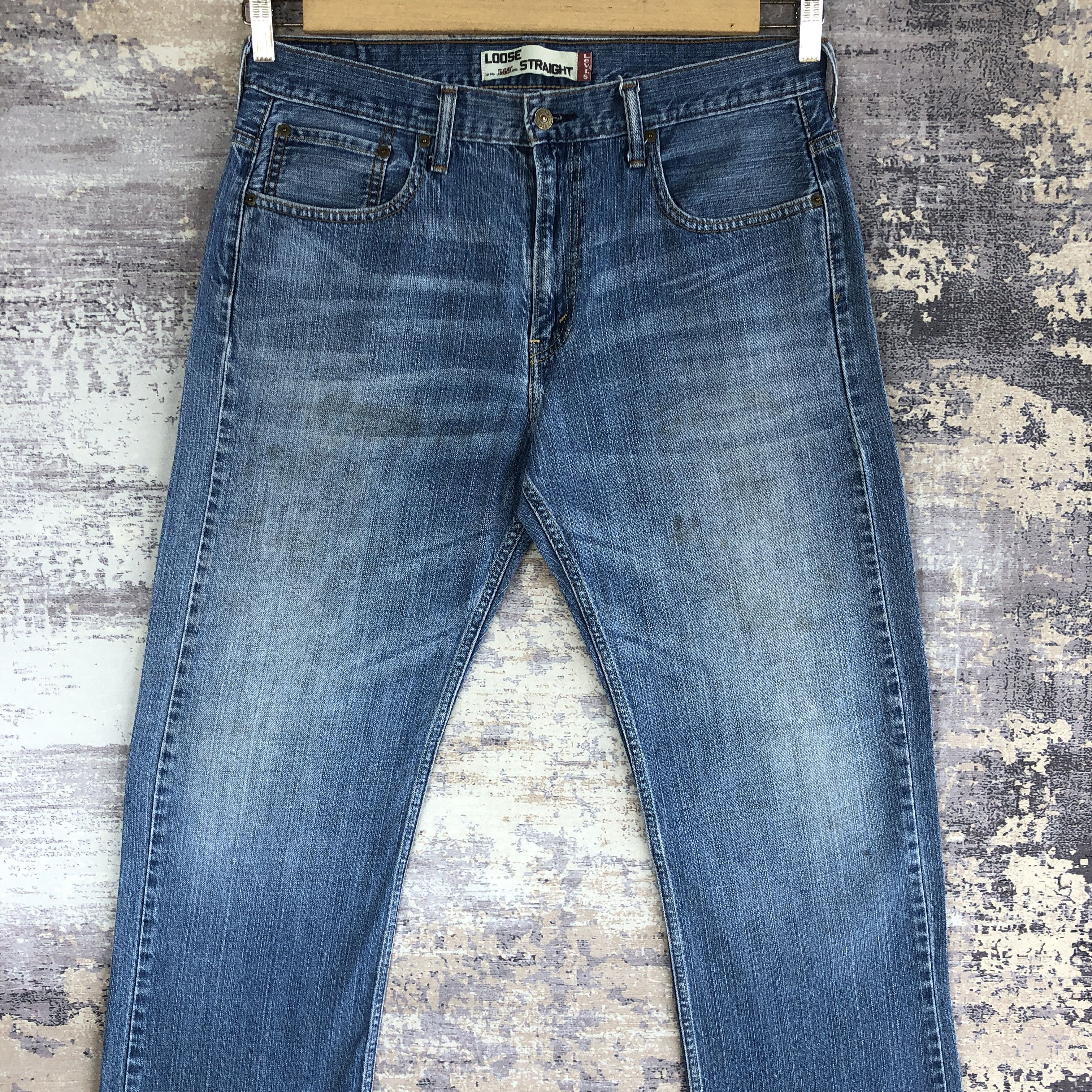 Levi's Vintage Levis 569 Baggy Jeans Levi's Faded Light Wash Denim Size US 34 / EU 50 - 3 Thumbnail