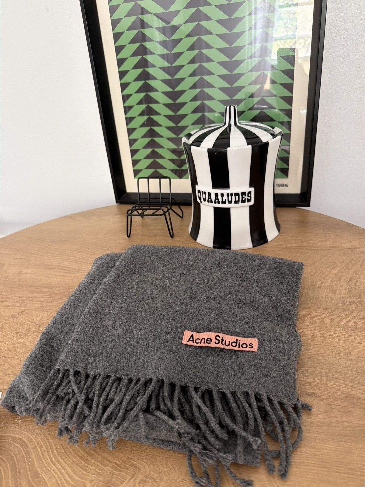 Acne Studios Cashmere Scarf Grey Acne Studios Size ONE SIZE - 3 Thumbnail