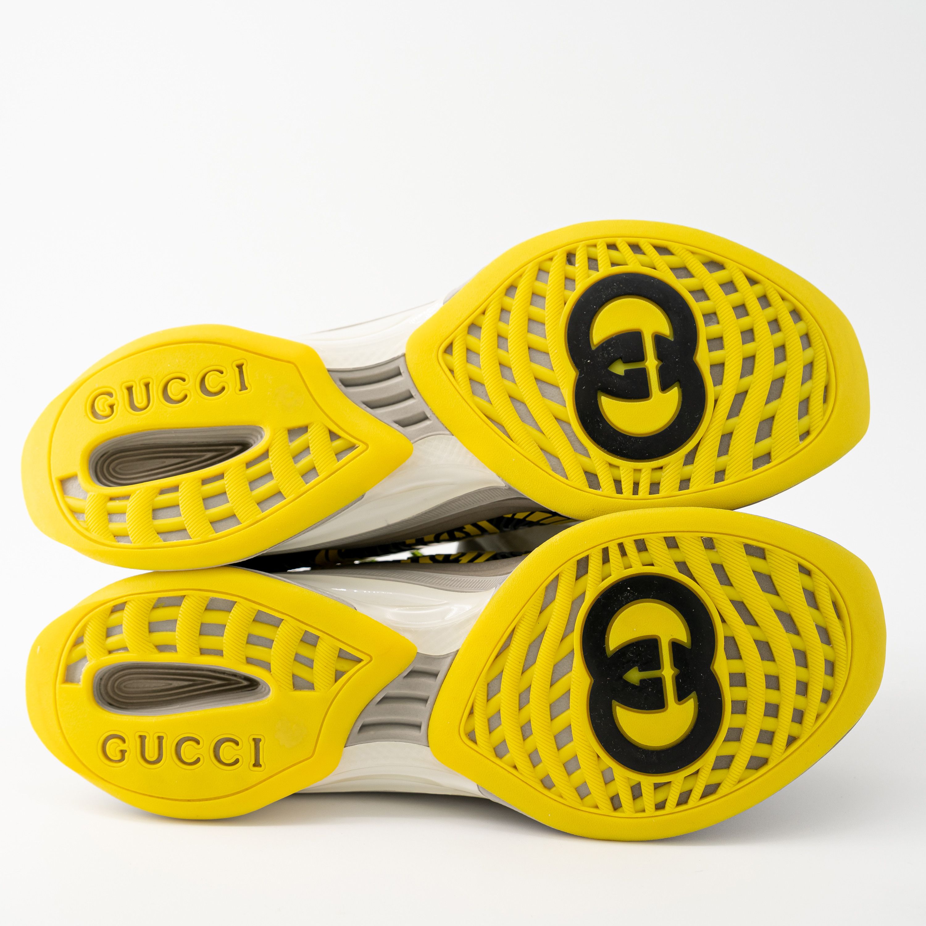 Gucci Size 13G 13.5 US - Gucci Run Sneaker Black Yellow Green Size US 13 / EU 46 - 6 Thumbnail