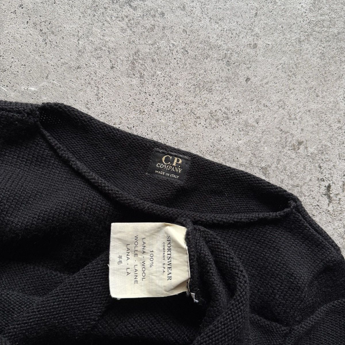 C.P. Company C.P. Company Womens Black 100% Wool Knit Crew Neck Sweater Size S / US 4 / IT 40 - 5 Thumbnail