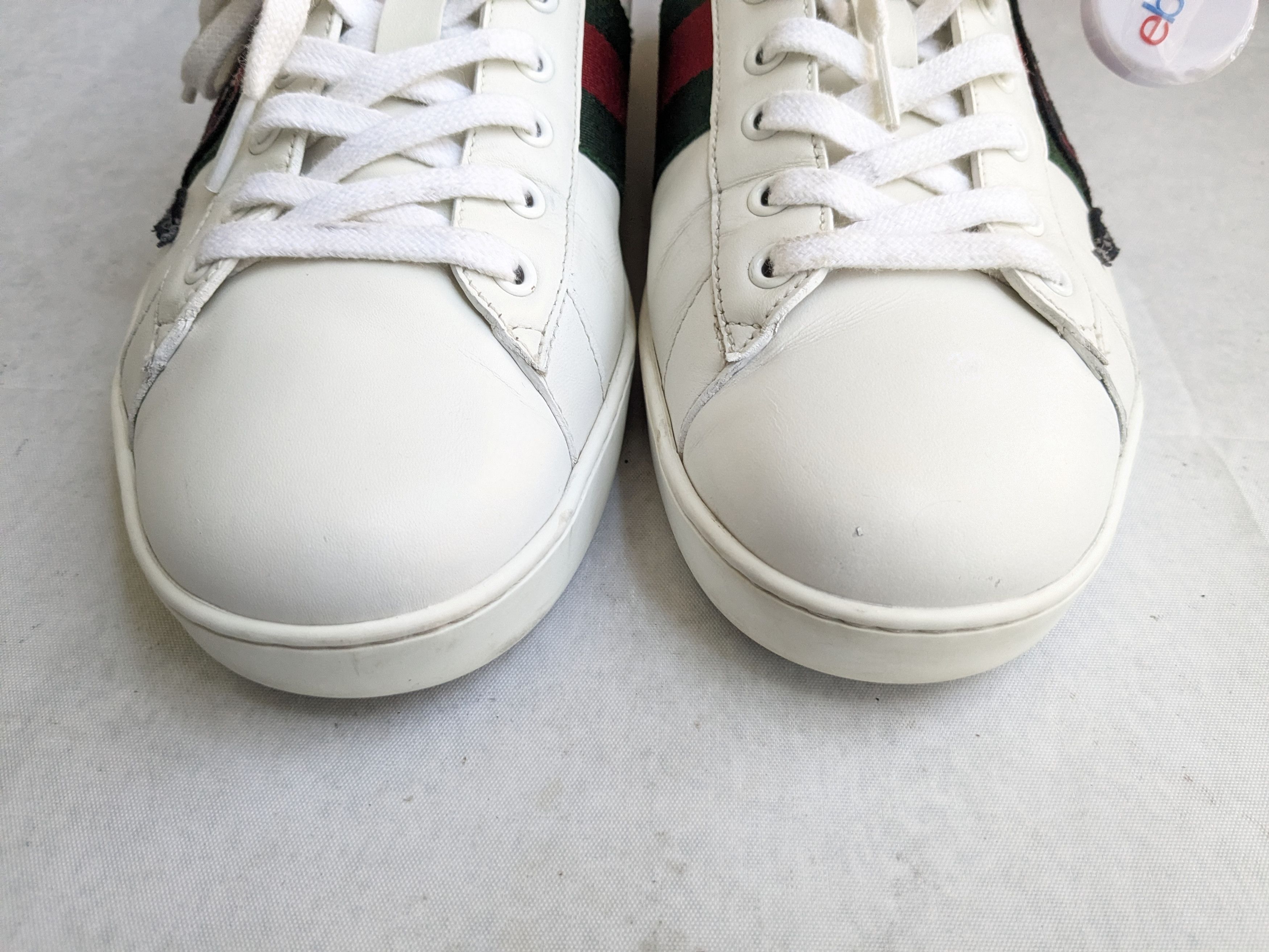Gucci Gucci Ace Sneakers Snake 10 White Low Tops Leather Size US 10 / EU 43 - 3 Thumbnail