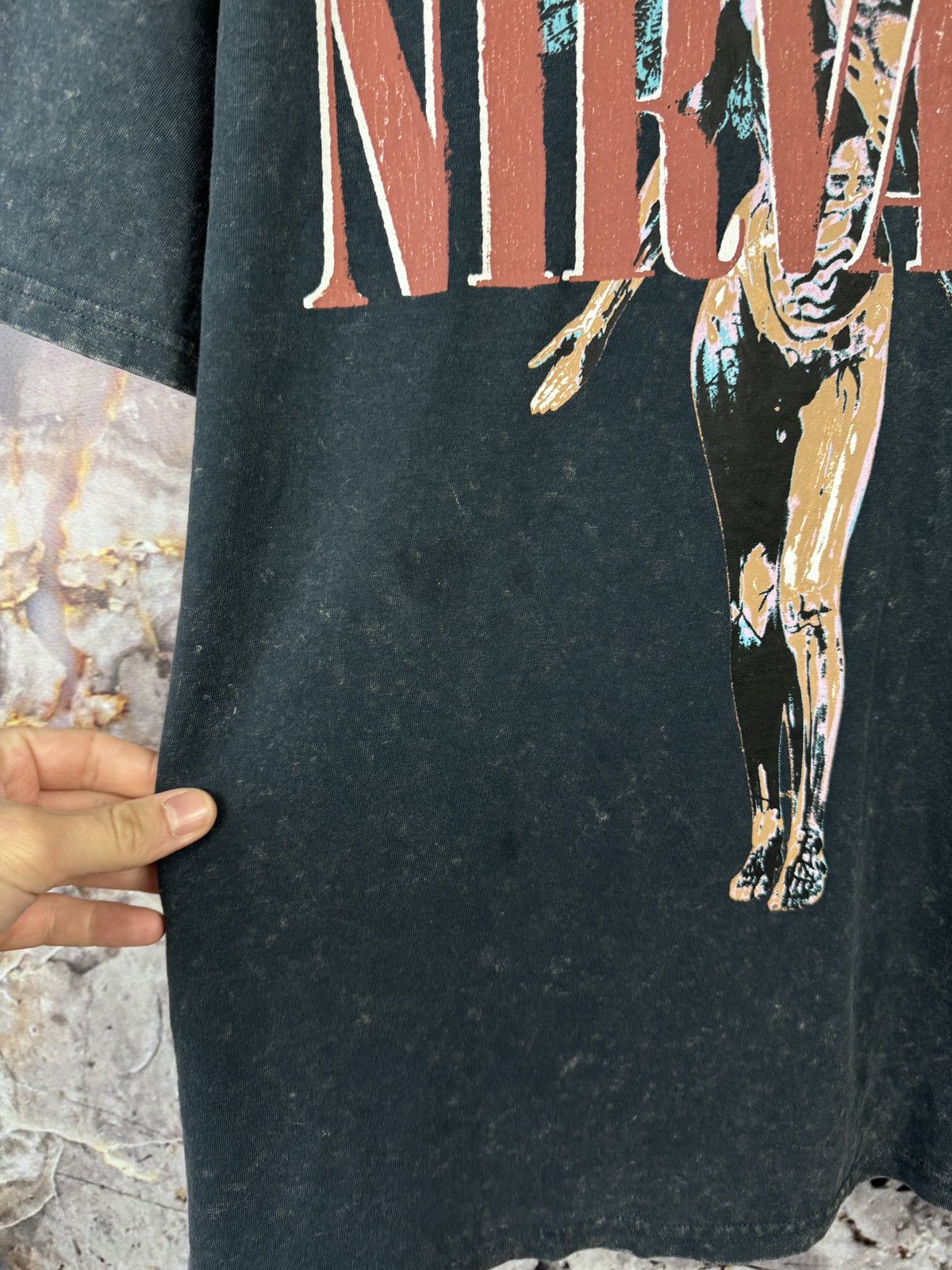 Nirvana × Vintage Men’s Nirvana T-Shirt Big Logo Size Large Size US L / EU 52-54 / 3 - 6 Thumbnail