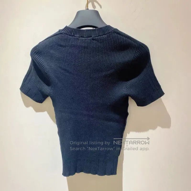 Chanel Chanel Black Cotton Short Sleeve Top . Size XS / US 0-2 / IT 36-38 - 2 Thumbnail