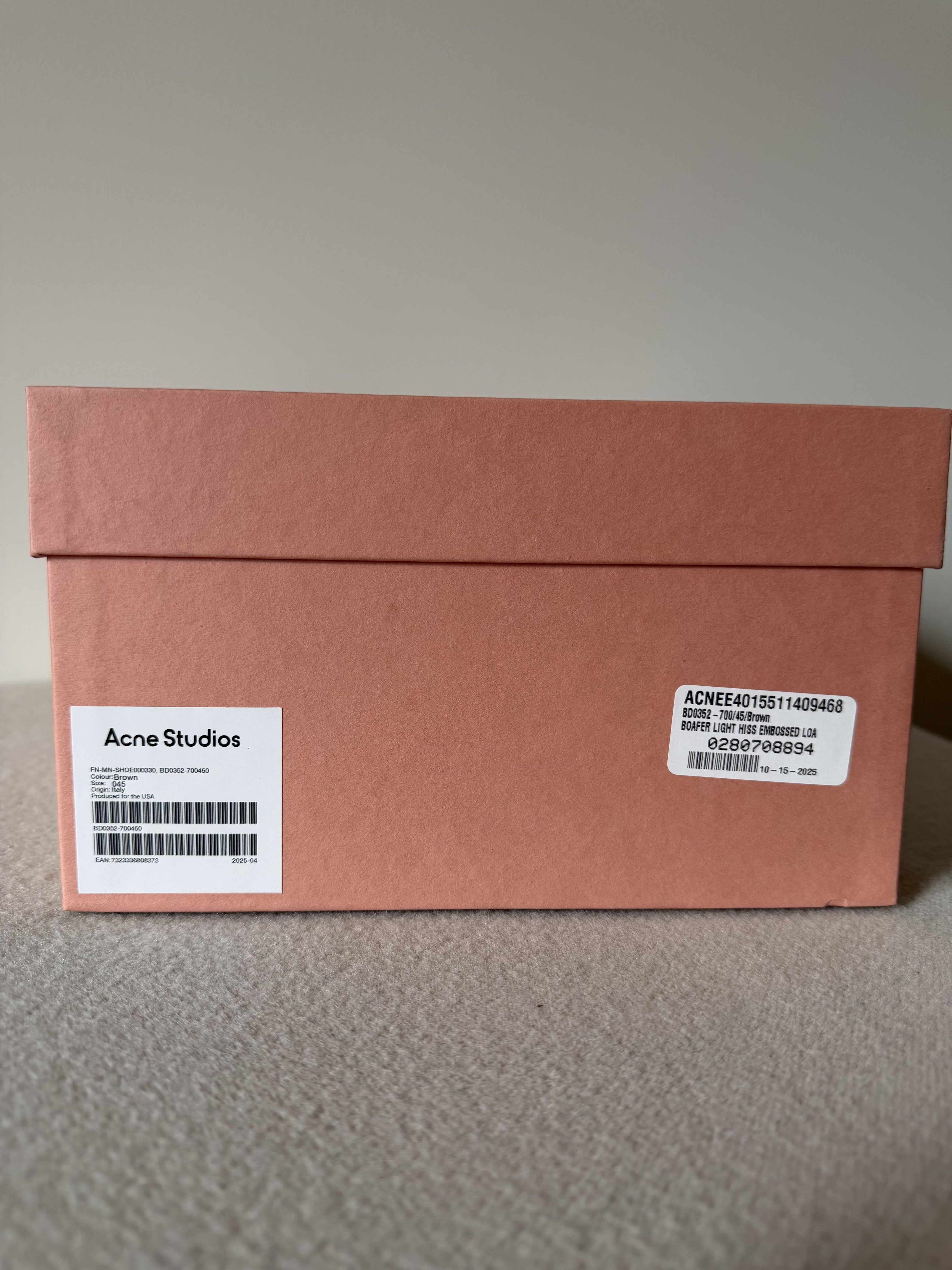 Acne Studios Acne Studios Light Hiss Embossed Snakeskin Loafers Size US 12 / EU 45 - 7 Thumbnail
