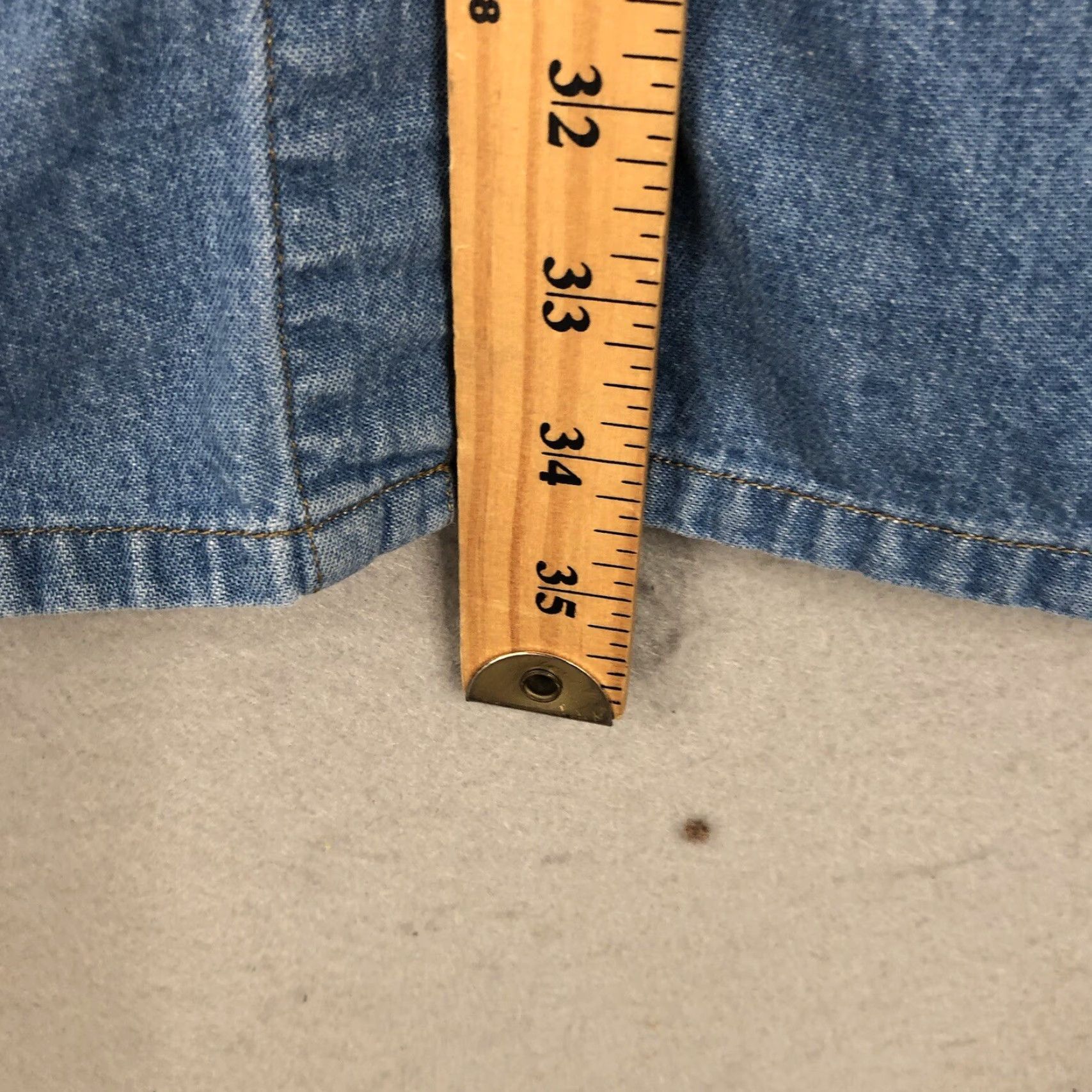 Vintage VINTAGE Cambridge Dry Goods Jean Skirt Womens 10 Blue Denim Button Front Modest 90s Bohemian Southwestern Maxi Pockets Womens Size 32" / US 10 / IT 46 - 4 Thumbnail