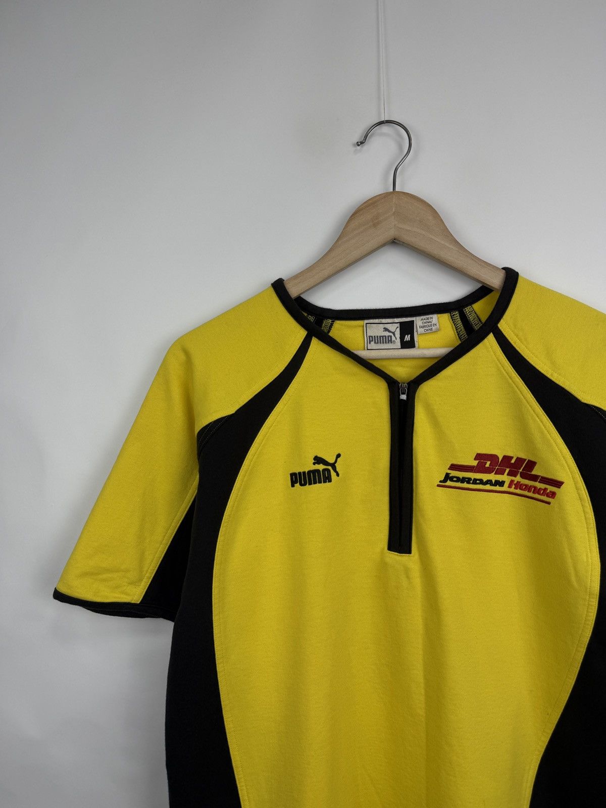Puma 🇮🇪 Vintage 90s Jordan Honda F1 Team Puma DHL Deutsche Post Size US M / EU 48-50 / 2 - 4 Thumbnail